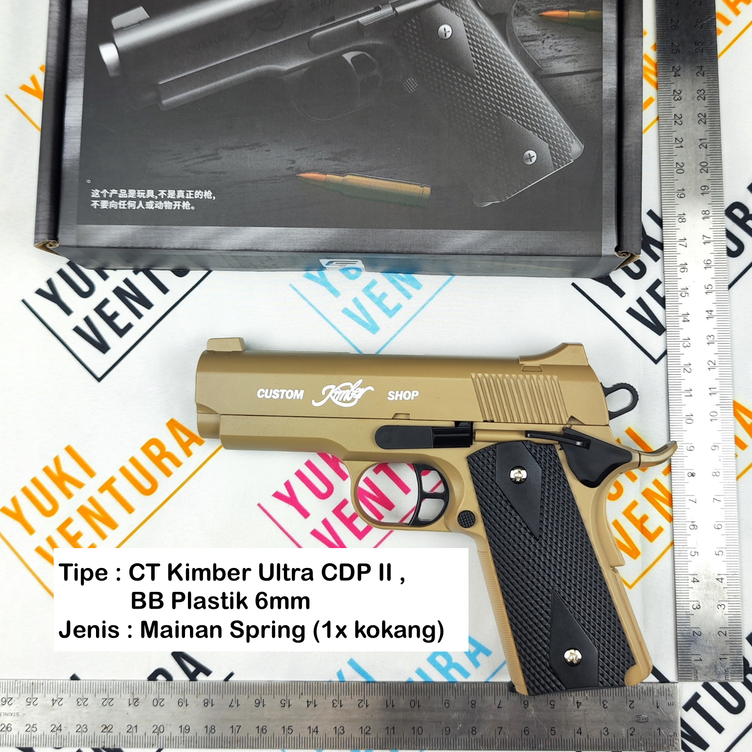 CTCDP-T , Cool Toys CT Kimber Ultra CDP II TAN Cokelat Gurun New Batch 2025