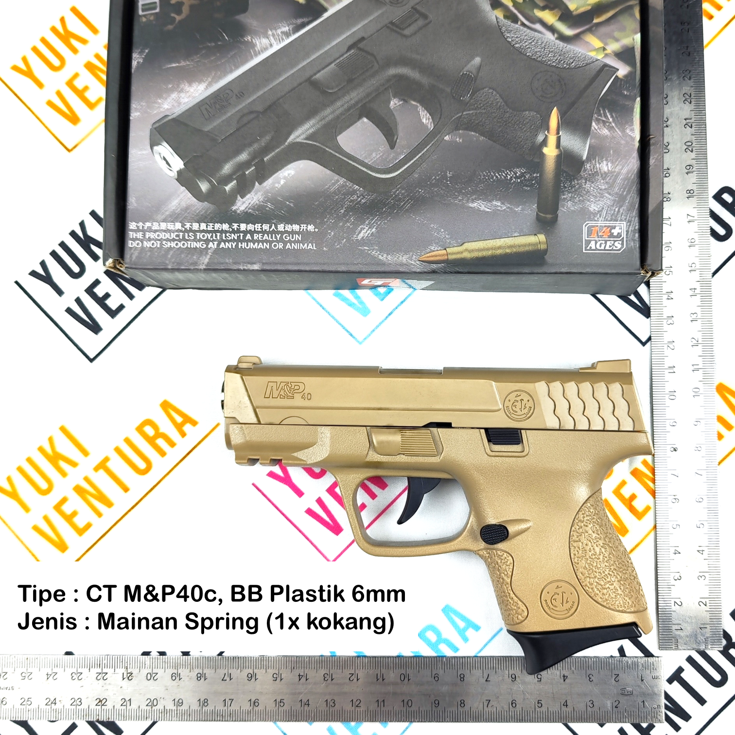 CTM&P40c-T , Cool Toys CT M&P40c TAN Cokelat Gurun New Batch 2025