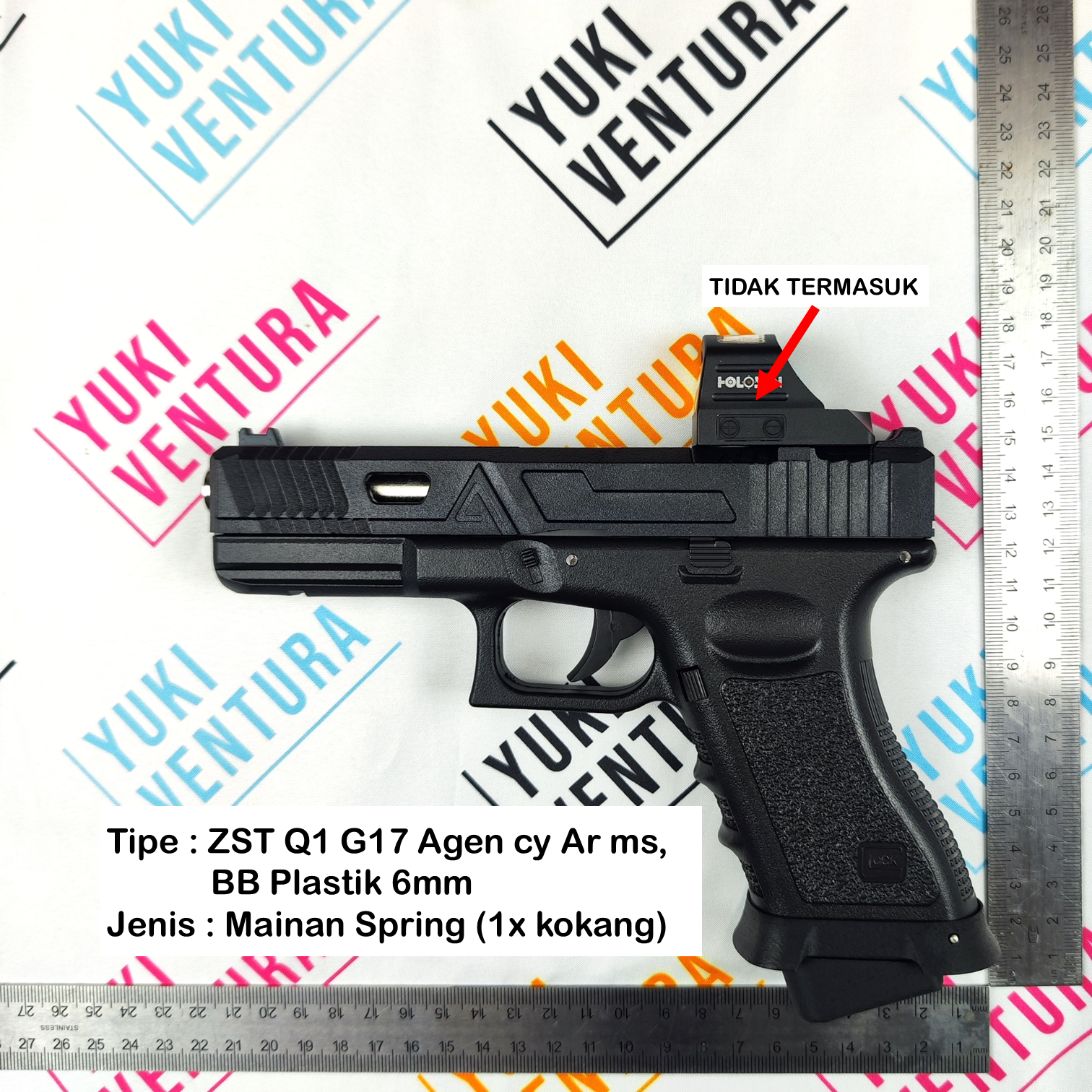 ZSTQ1AGE , ZHENGSANGTAI Q1 G17 Agen cy Ar ms (Factory Upgraded Slide, Magbase, Magwell) New Batch 2025