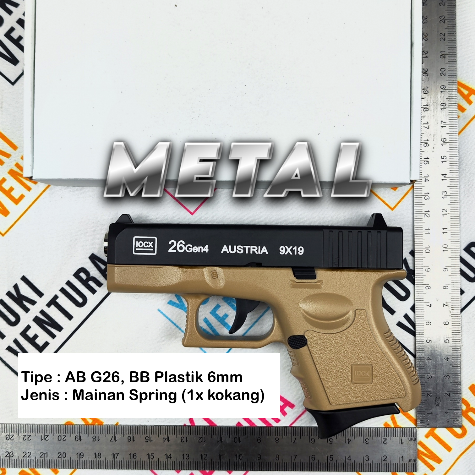 ABG26-T , AB G26 METAL TAN Dual Tone New Batch 2025