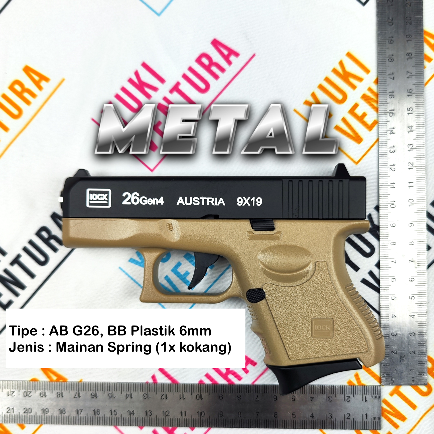 ABG26-T , AB G26 METAL TAN Dual Tone New Batch 2025