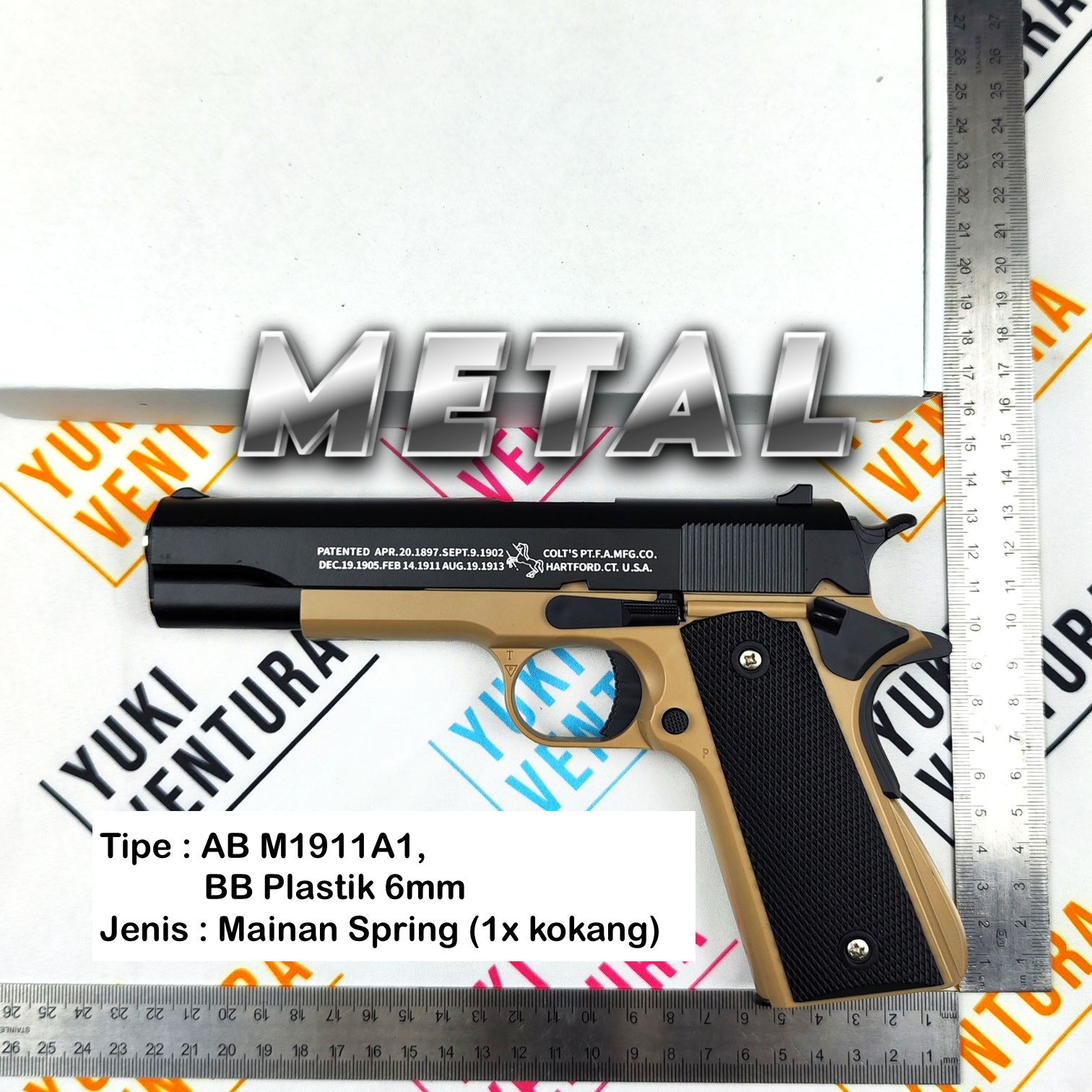 ABM1911A1-T , AB M1911A1 Colt 1911 METAL TAN Dual Tone New Batch 2025