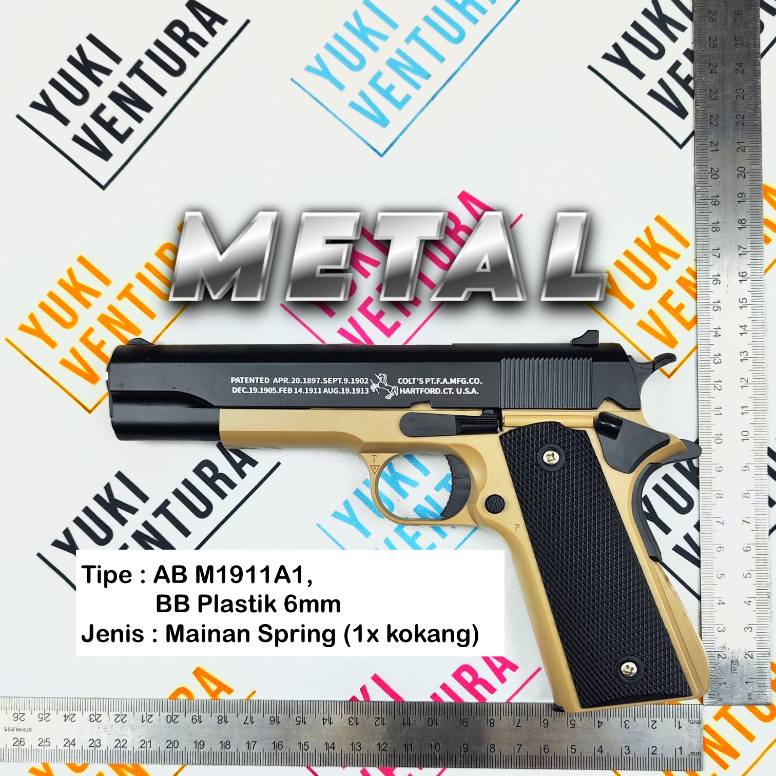 ABM1911A1-T , AB M1911A1 Colt 1911 METAL TAN Dual Tone New Batch 2025