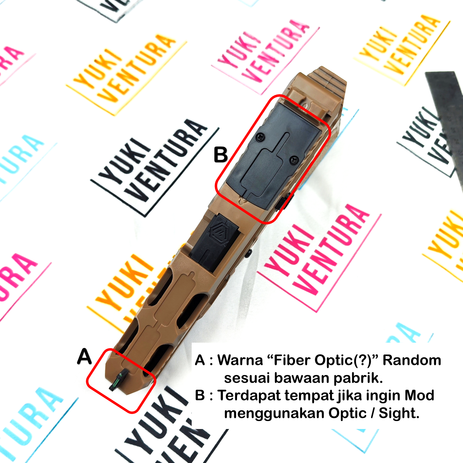 ABG17SI-T ,  AB G17 Stri ke Indus tries MOS TAN Dark Earth Cokelat (Free Extended Mag Base) New Batch 2025