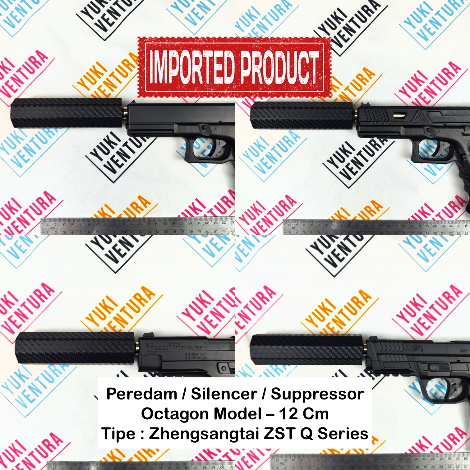 Peredam Silencer Suppressor Untuk SEMUA Zhengsangtai ZST Q1 Q2 Q3 Q5 Q7 Q9 Q11 Upgrade (IMPORT)