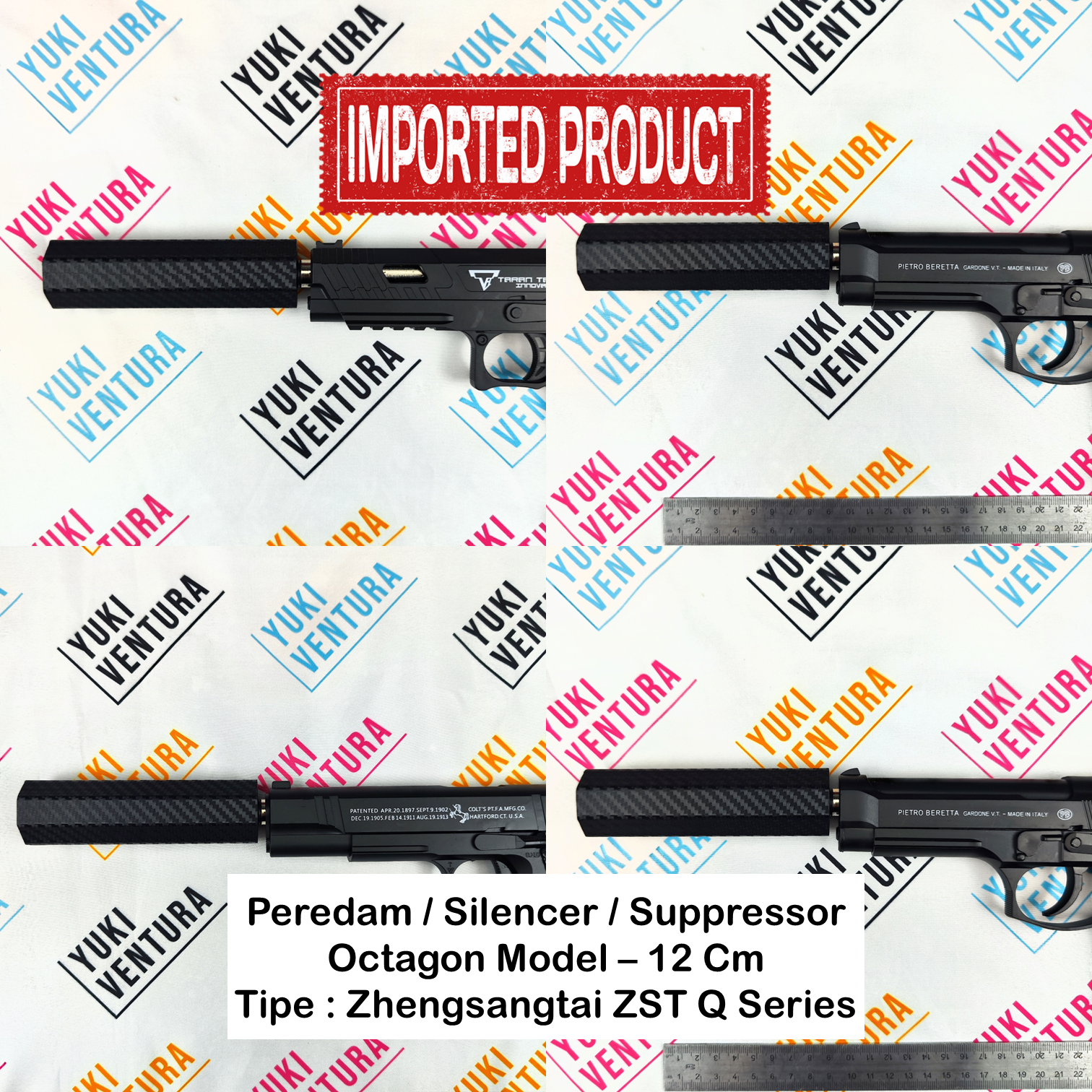 Peredam Silencer Suppressor Untuk SEMUA Zhengsangtai ZST Q1 Q2 Q3 Q5 Q7 Q9 Q11 Upgrade (IMPORT)
