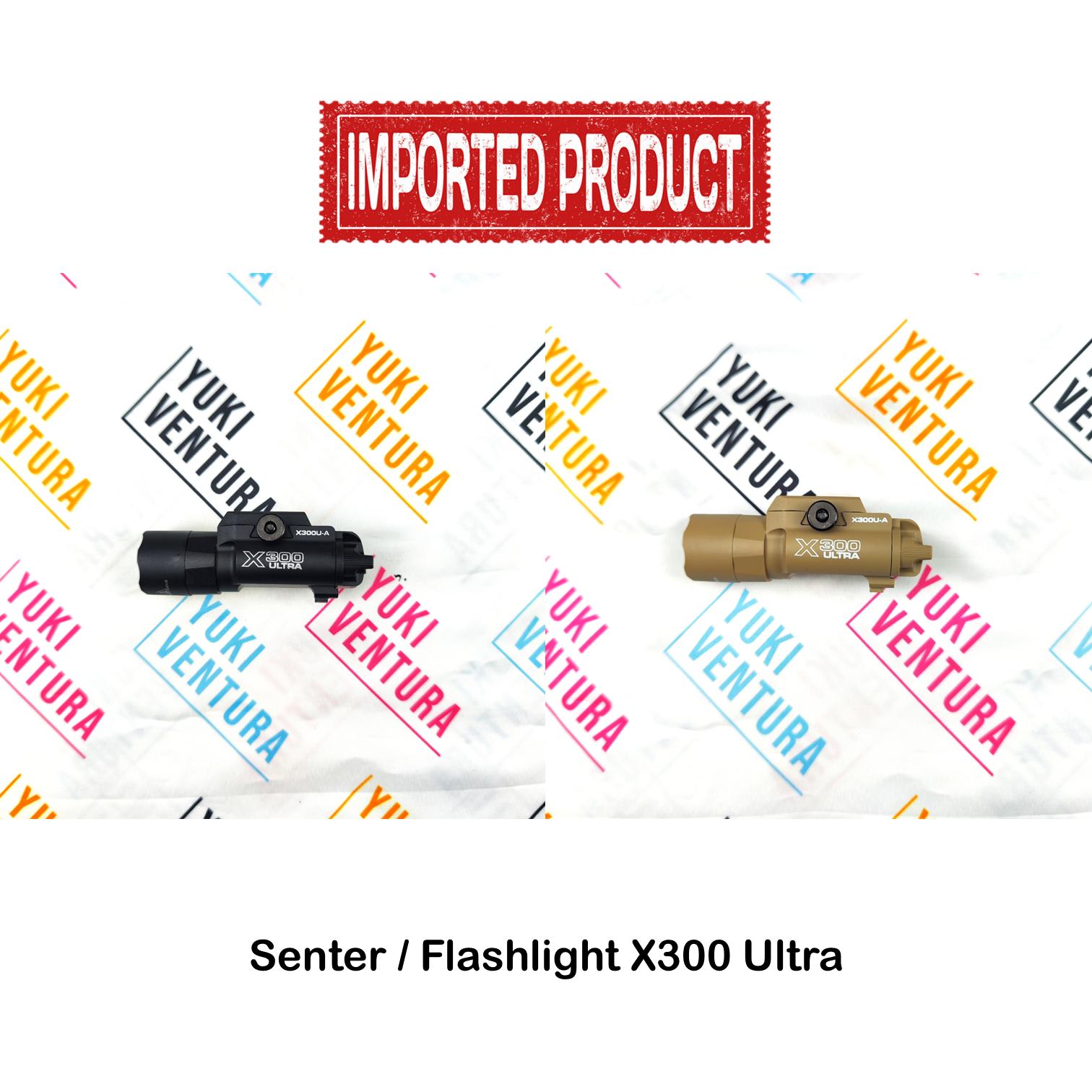 Senter / Flashlight Tactical SF X300 ULTRA Hitam TAN Universal (IMPORT)