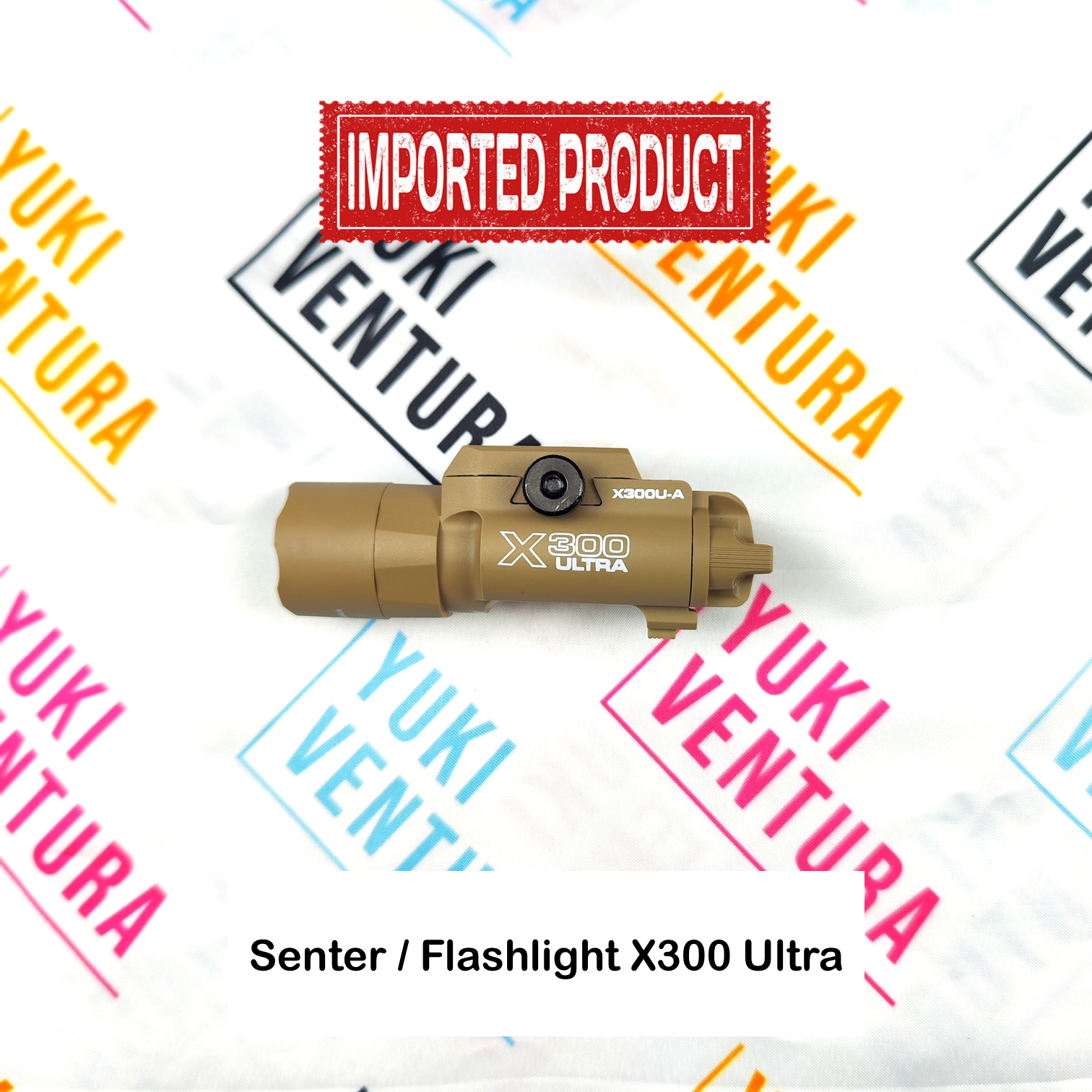 Senter / Flashlight Tactical SF X300 ULTRA Hitam TAN Universal (IMPORT)