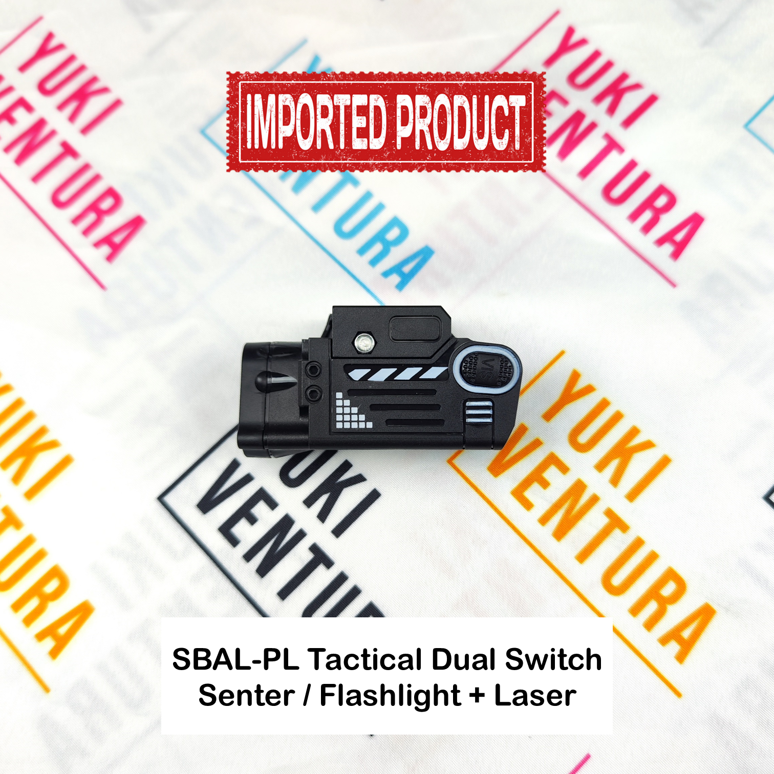 SBAL-PL Tactical Senter / Flashlight + Laser , Dual Switch , Universal (IMPORT)