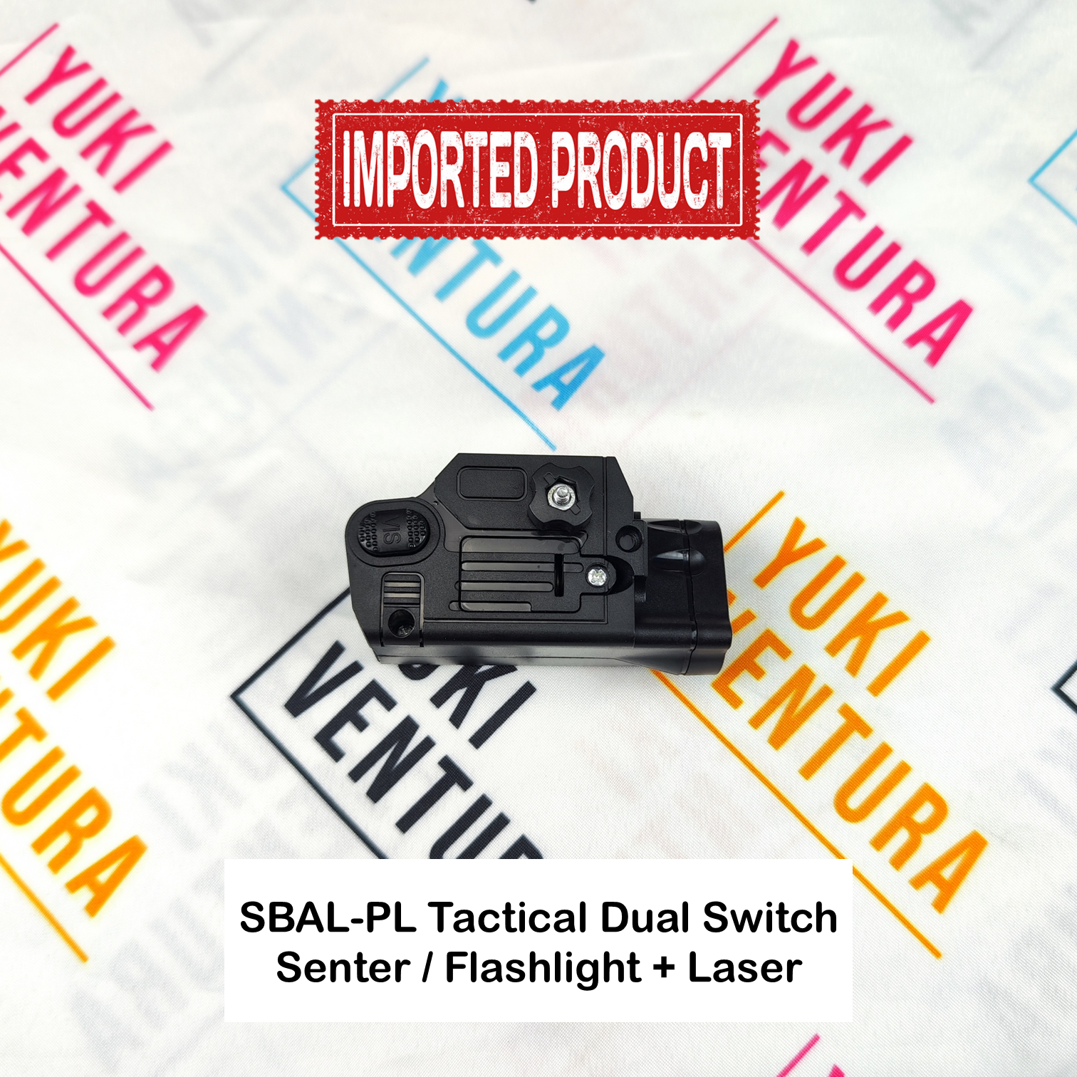 SBAL-PL Tactical Senter / Flashlight + Laser , Dual Switch , Universal (IMPORT)