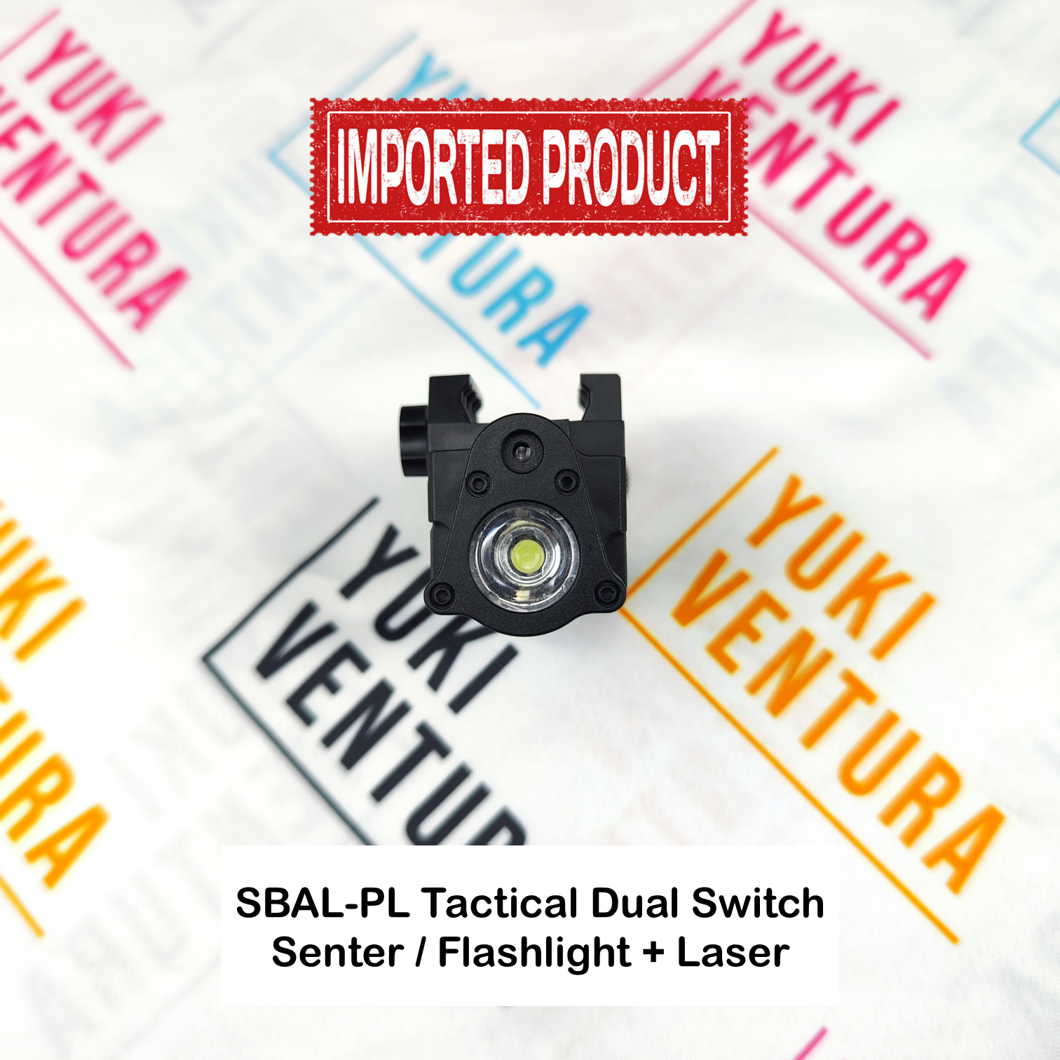 SBAL-PL Tactical Senter / Flashlight + Laser , Dual Switch , Universal (IMPORT)