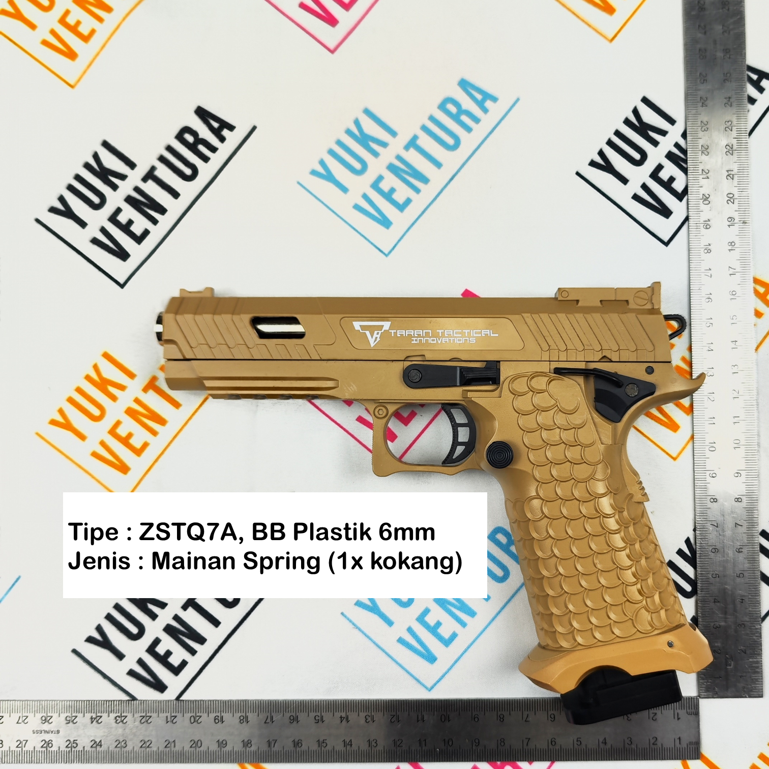 ZSTQ7A ,  ZHENGSANGTAI Q7 TAN Cokelat Gurun Hi-Capa 2011 TTI Combat Master New Batch 2025