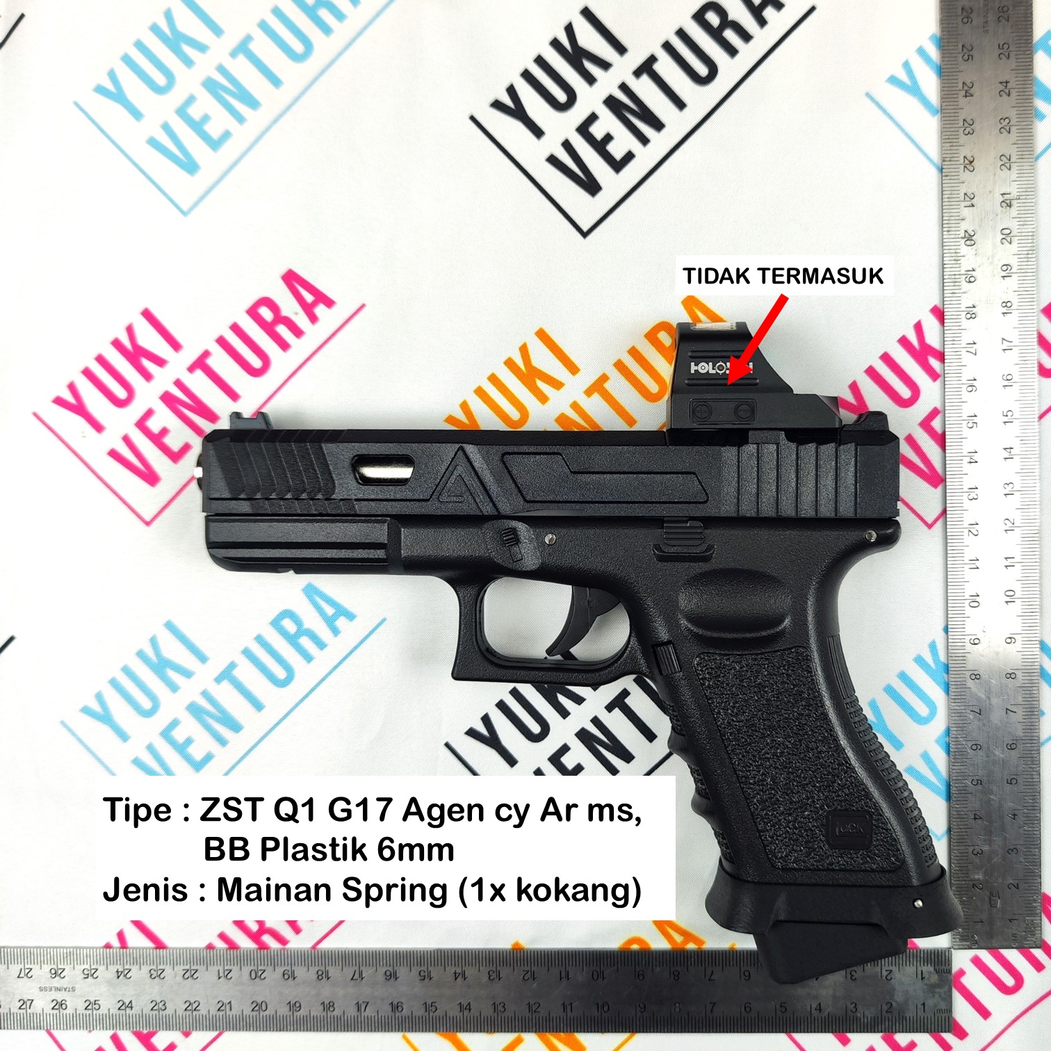 ZSTQ1AGE ,  ZHENGSANGTAI Q1 G17 Agen cy Ar ms (Factory Upgraded Slide, Magbase, Magwell) New Batch 2026
