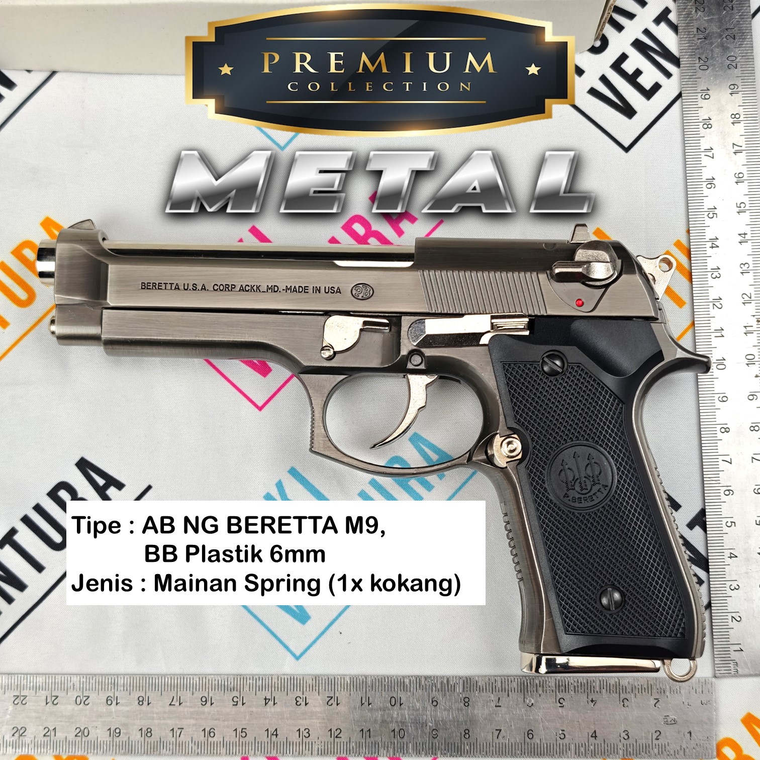 (LIMITED) ABNGM9, AB NG BERETTA M9 Tungsten Steel METAL PREMIUM New Batch 2026