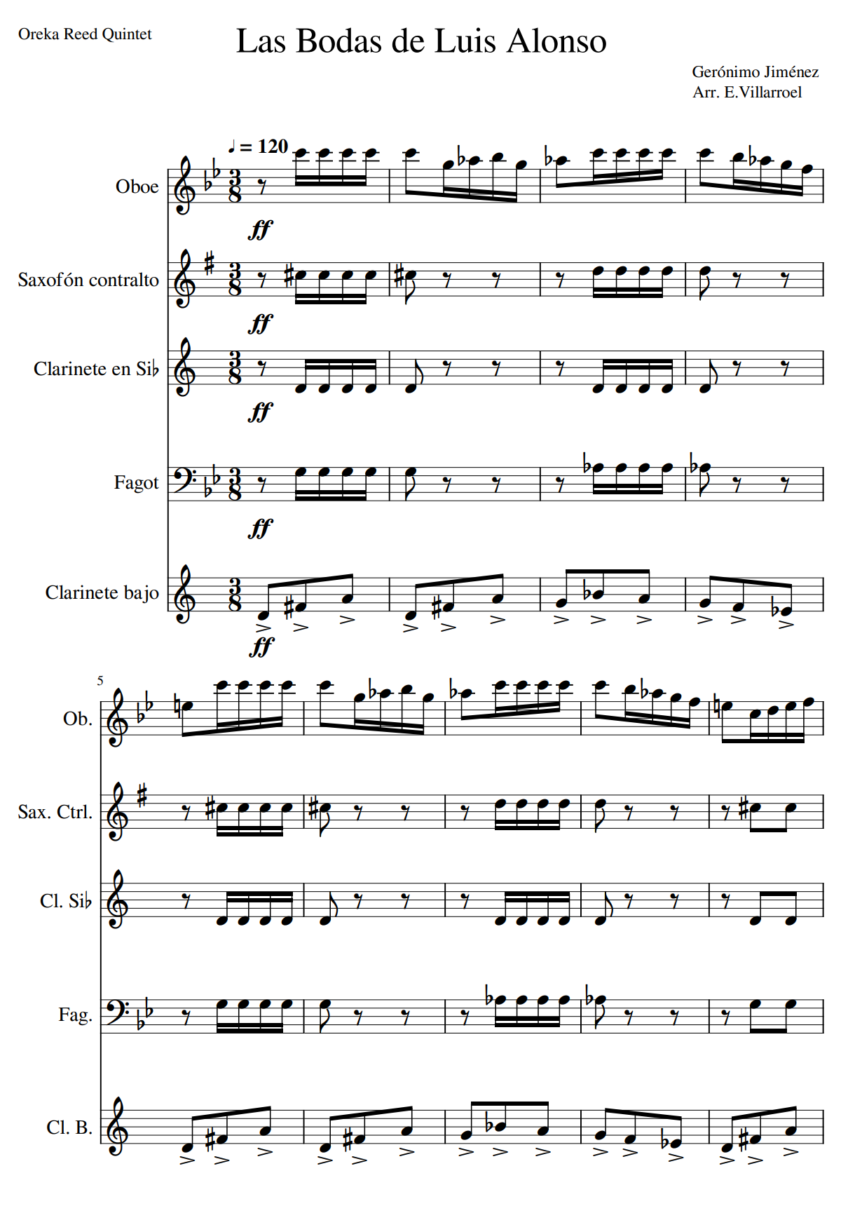 Intermezzo de "Las Bodas de Luis Alonso" - Gerónimo Gimenez (arr. Eduardo Villarroel Mera)