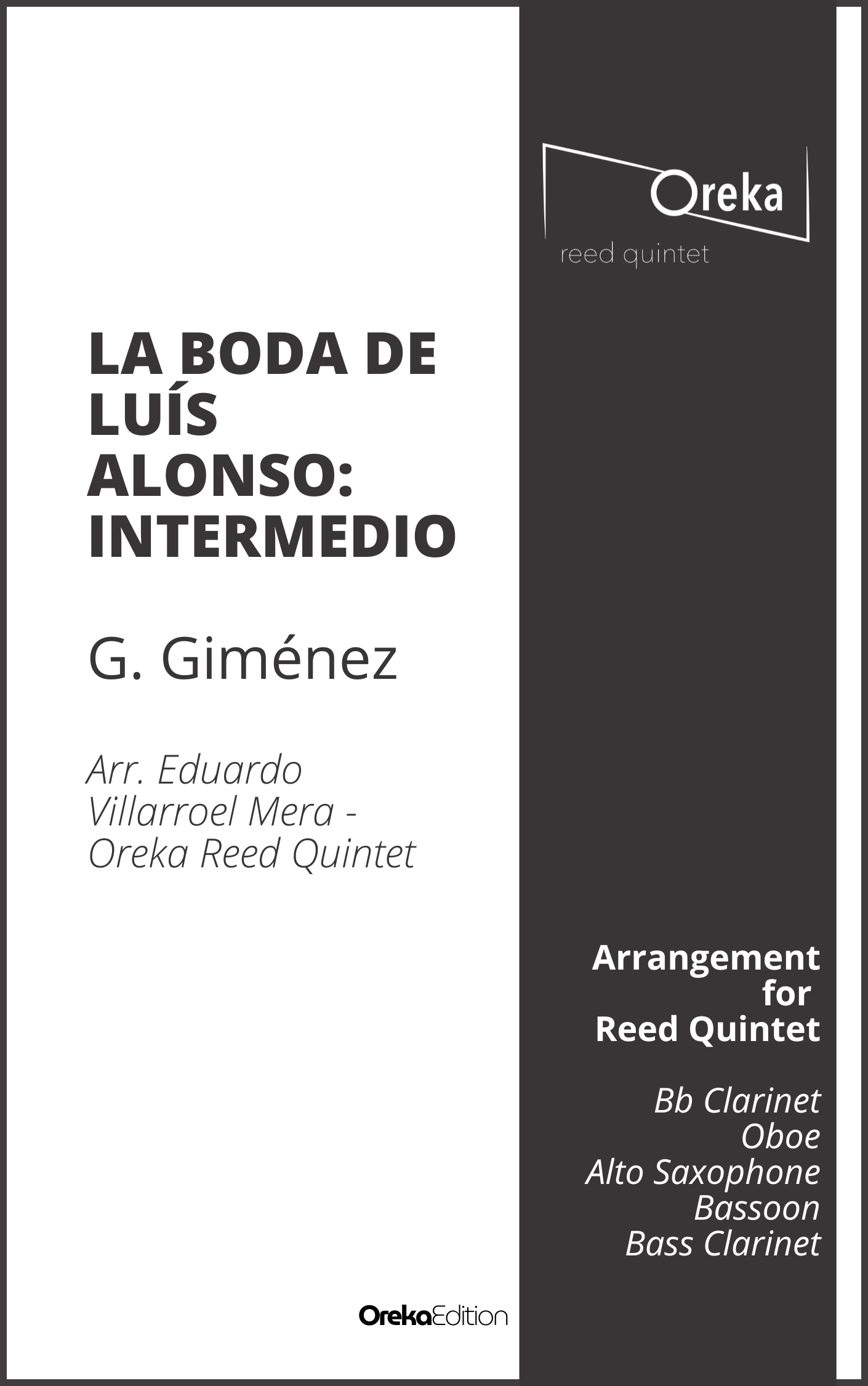 Intermezzo de "Las Bodas de Luis Alonso" - Gerónimo Gimenez (arr. Eduardo Villarroel Mera)