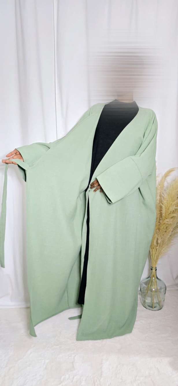 Kimono à nouer vert