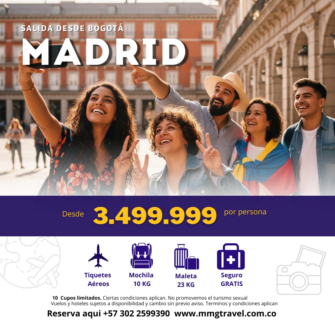 Viaje a Madrid desde Bogotá