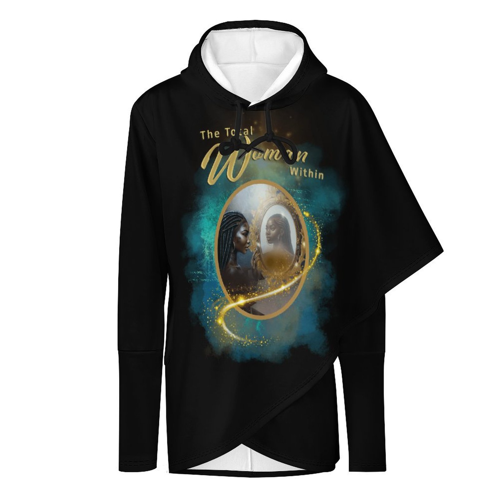 The Total Woman Within Slim Fit Cape Hoodie