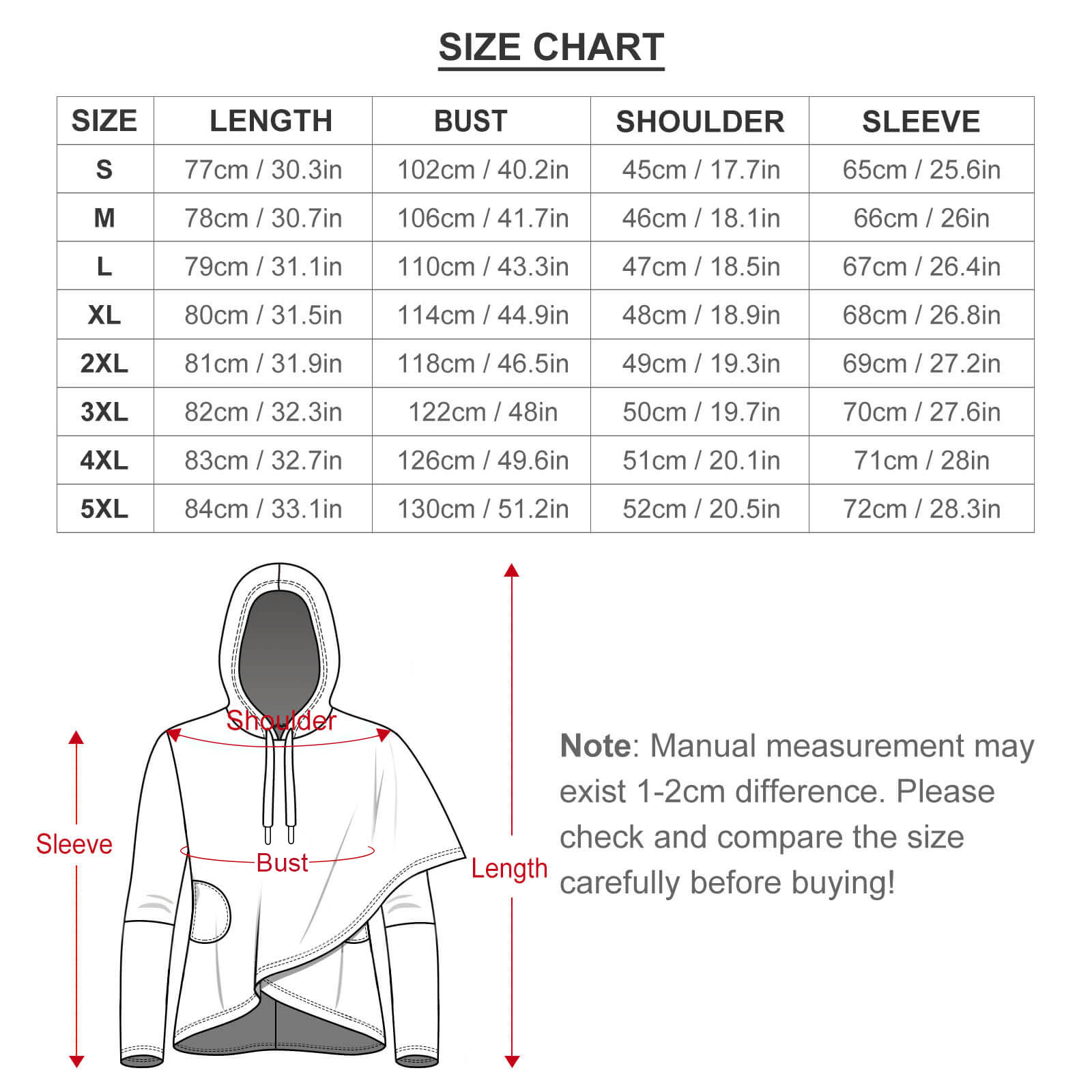 The Total Woman Within Slim Fit Cape Hoodie