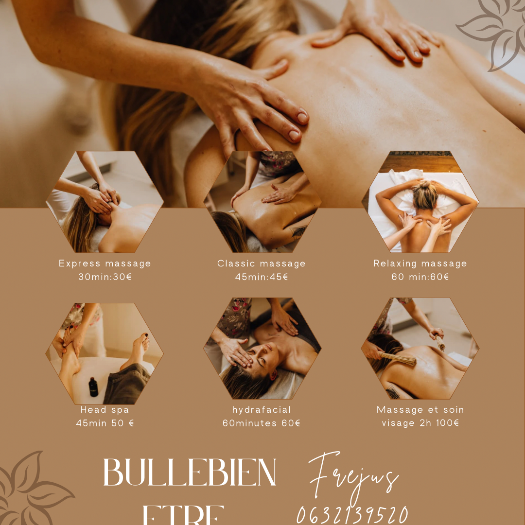 carte des soins disponible sur place