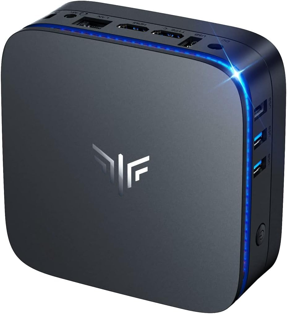 KAMRUI AK1PLUS Mini PC W-11 Pro, processeur N95 de 12e génération (jusqu'à 3,4 GHz), mini ordinateurs de bureau avec 16 Go de RAM 512 Go M.2 2,5" SSD, mini ordinateur prenant en charge double 4K UHD