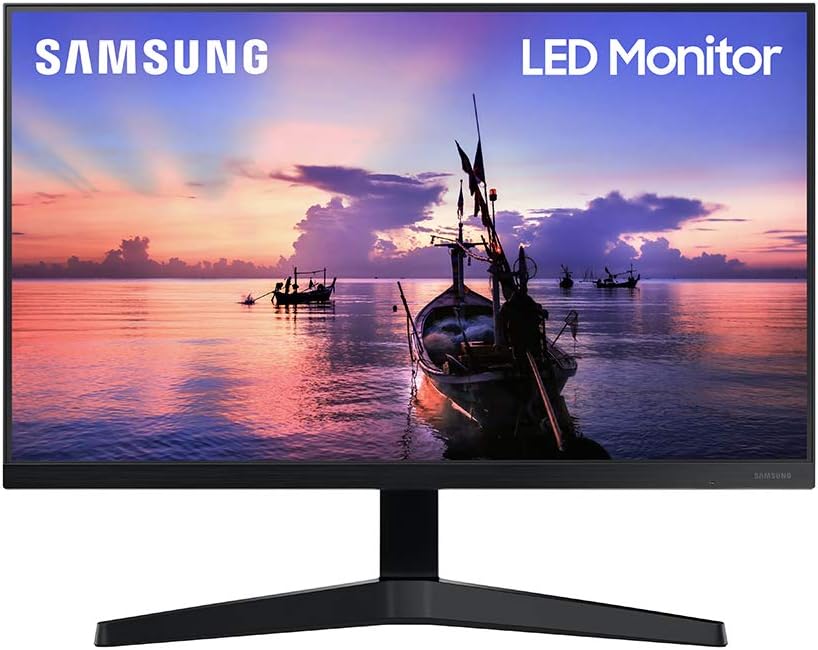 SAMSUNG Écran d'ordinateur T350 Series  FHD 1080p, 75 Hz, panneau IPS, HDMI, VGA (D-Sub), sans bordure 3 côtés, FreeSync
