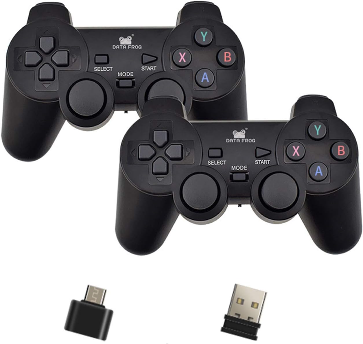 Manette de jeu sans fil USB pour Android/Windows 7/8/XP, 2 joysticks à distance pour appareil Android, manette de jeu rechargeable avec double vibration pour smartphone