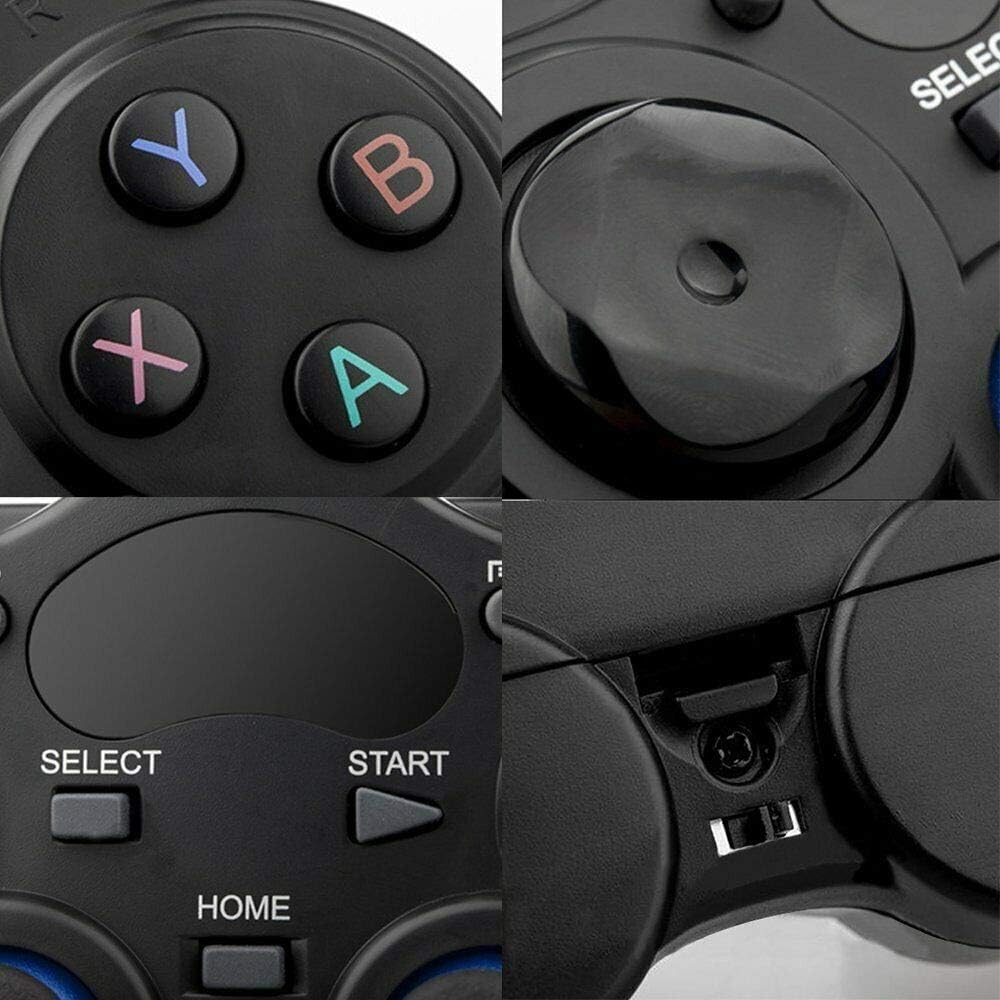 FHH 2.4G Wireless Controller Gaming Gamepad Joystick with Cross Key and Action Buttons Battery Powered for Android Tablet Phone PC TV