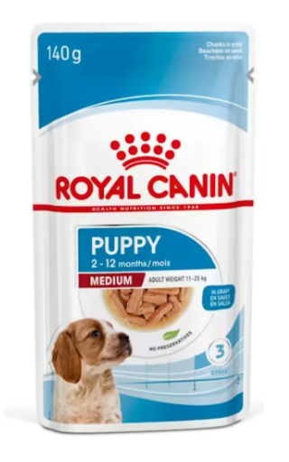 Pouch medium puppy x140 gr