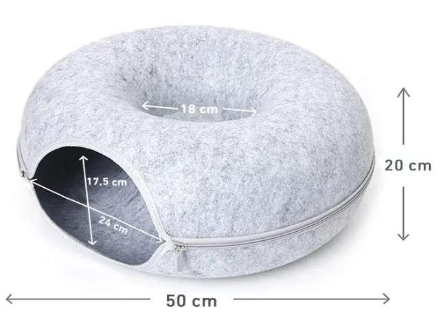 Cama-cueva tipo dona