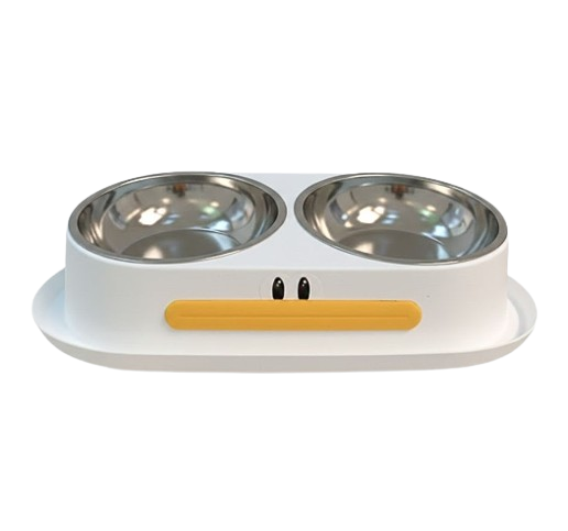 Comedero doble acero pato