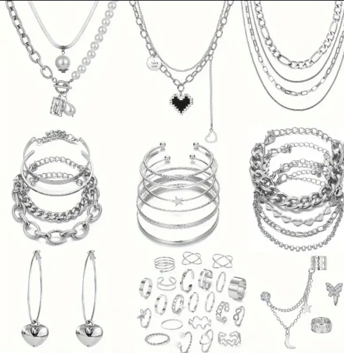 Silver Jewelry Set