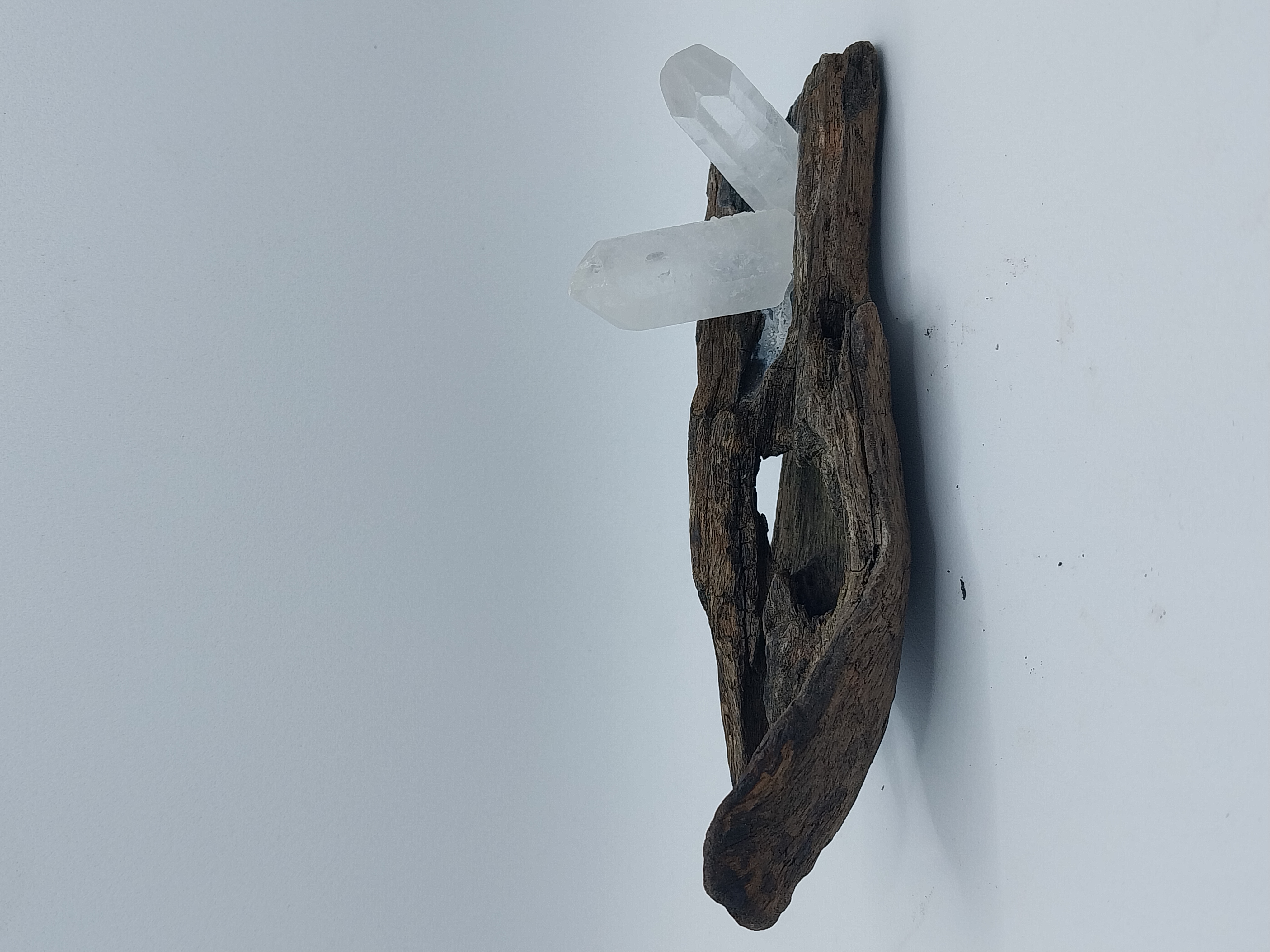 Crystal and Driftwood Decoration