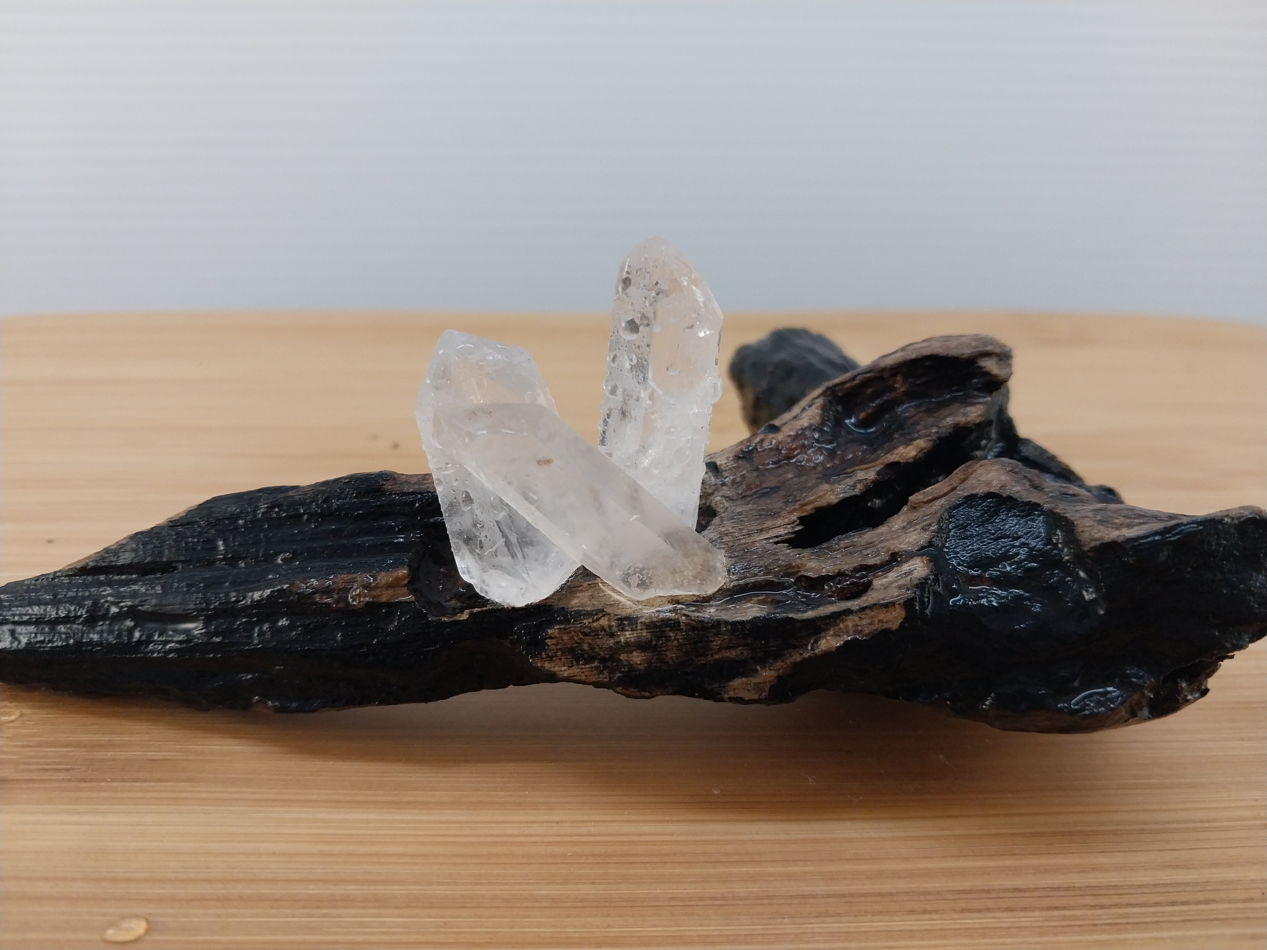 Crystal and Driftwood Decoration