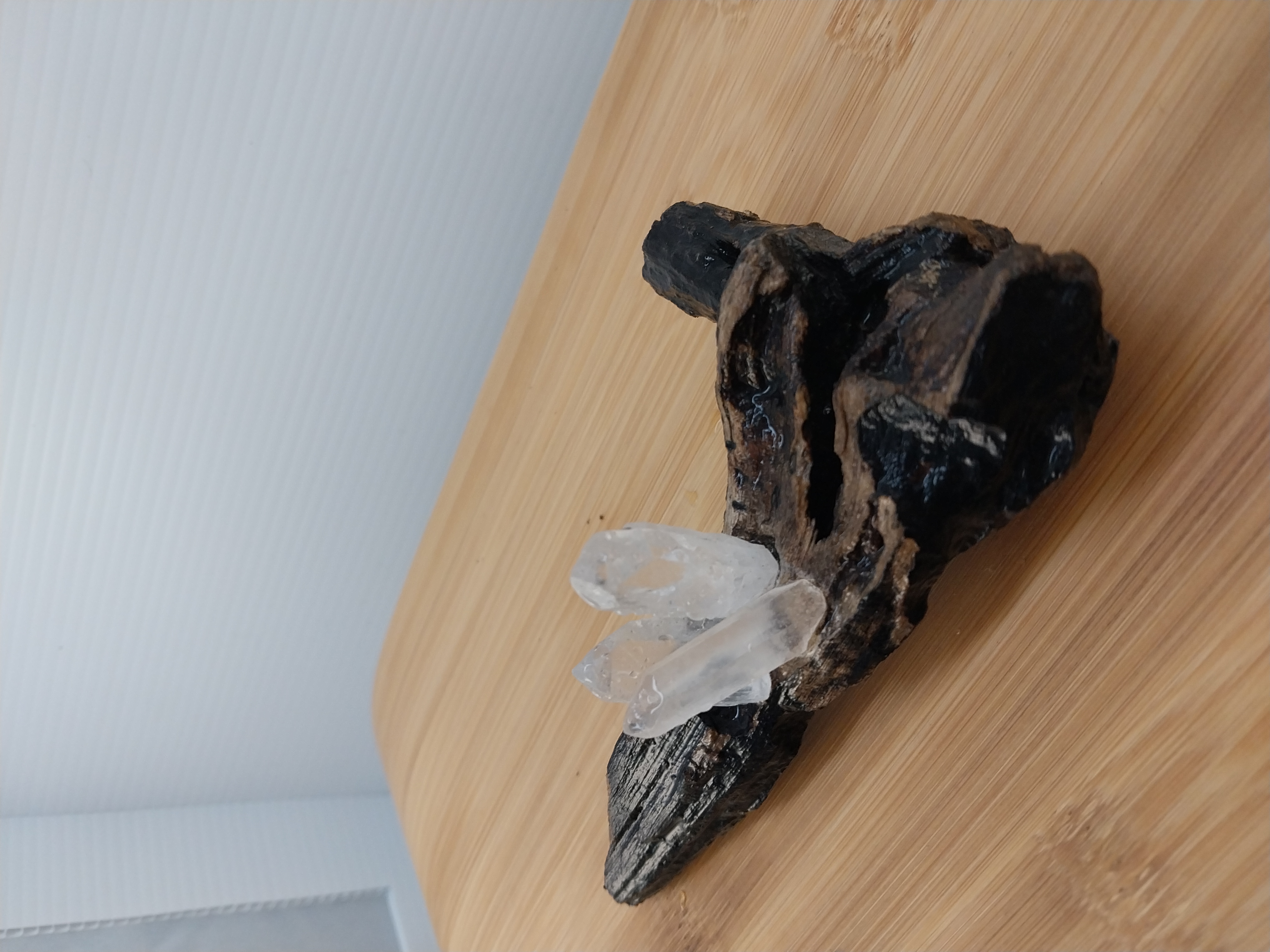Crystal and Driftwood Decoration