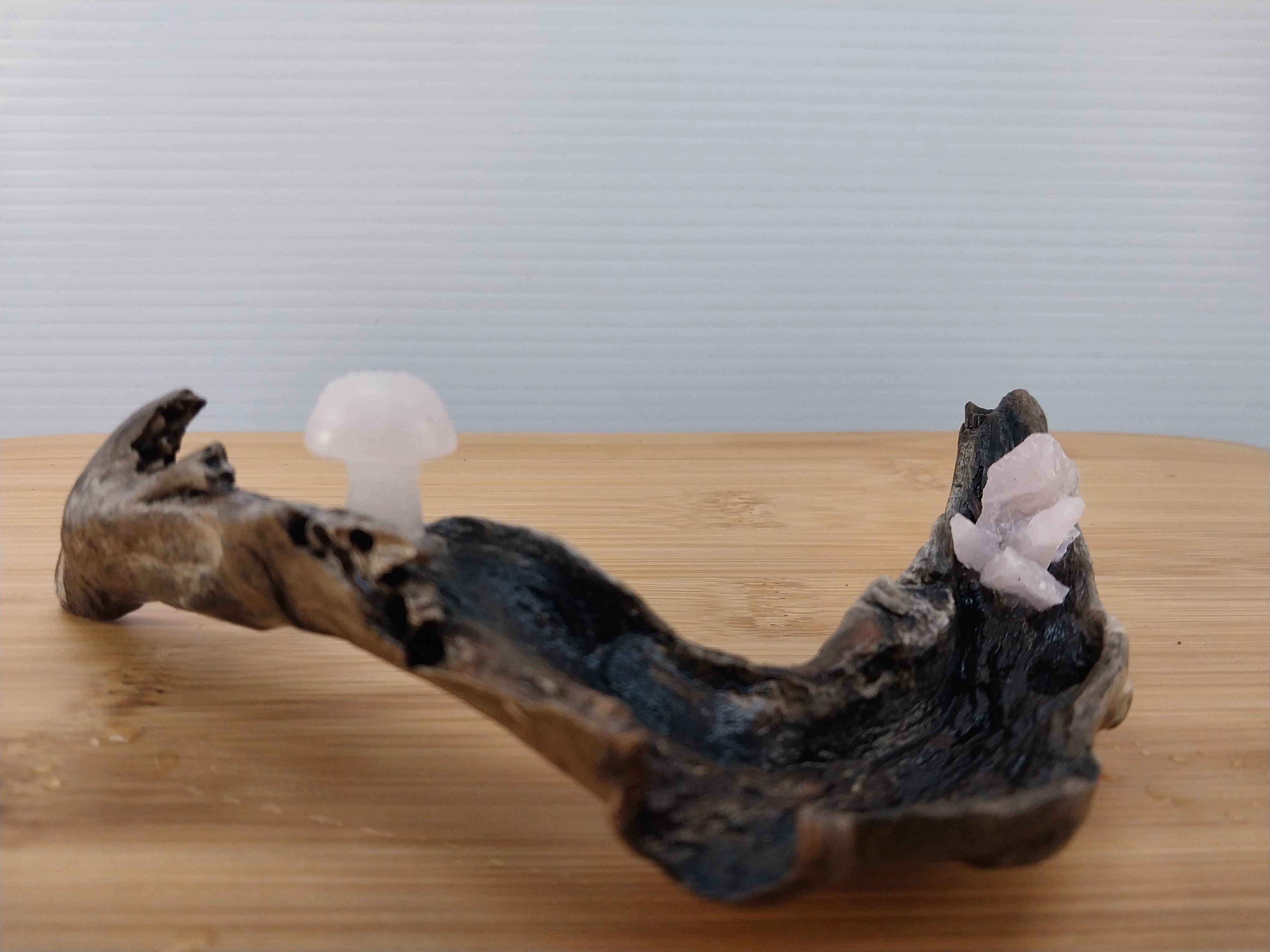 Crystal and Driftwood Decoration