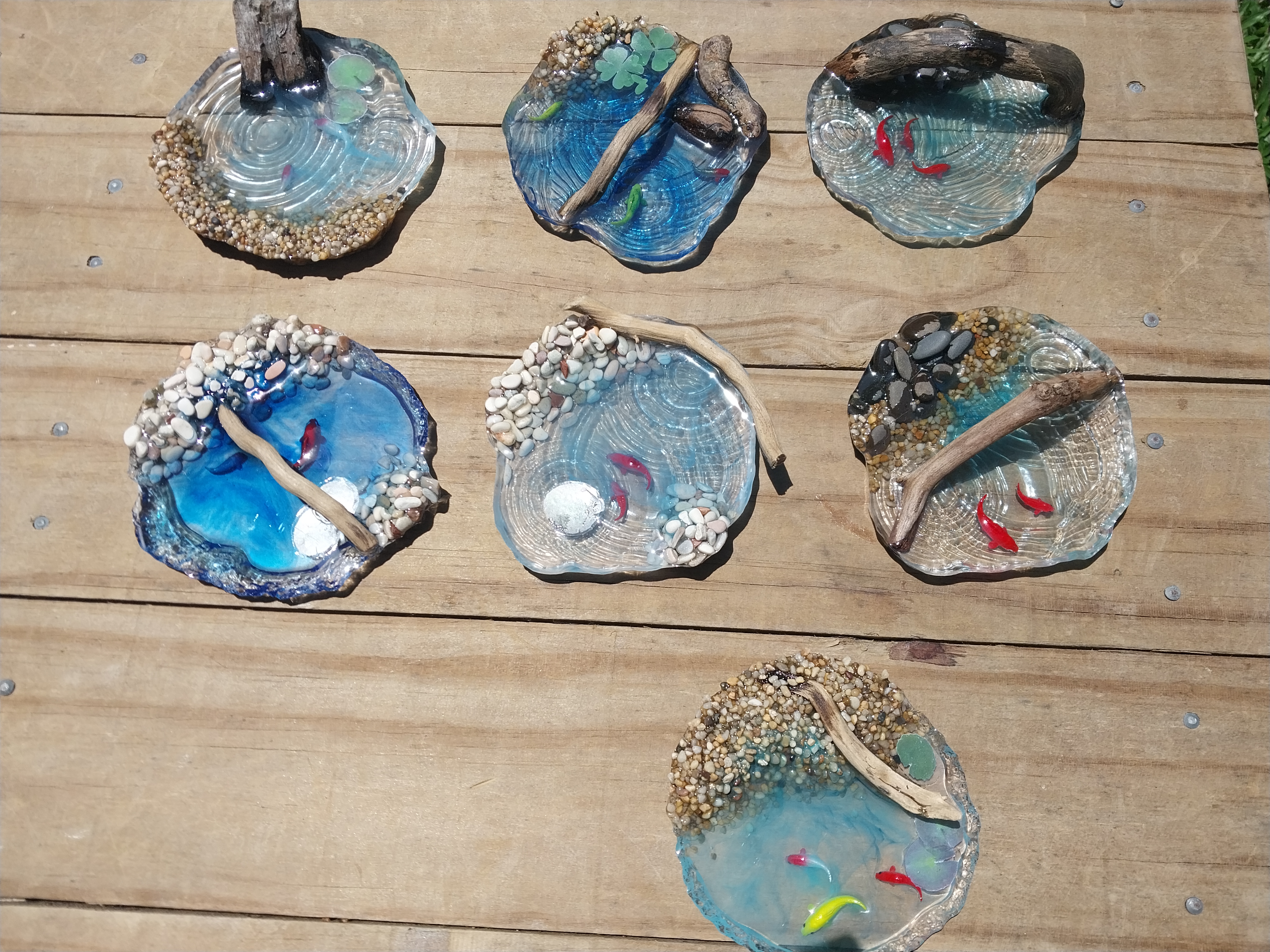 Handcrafted Miniature Pond Decor