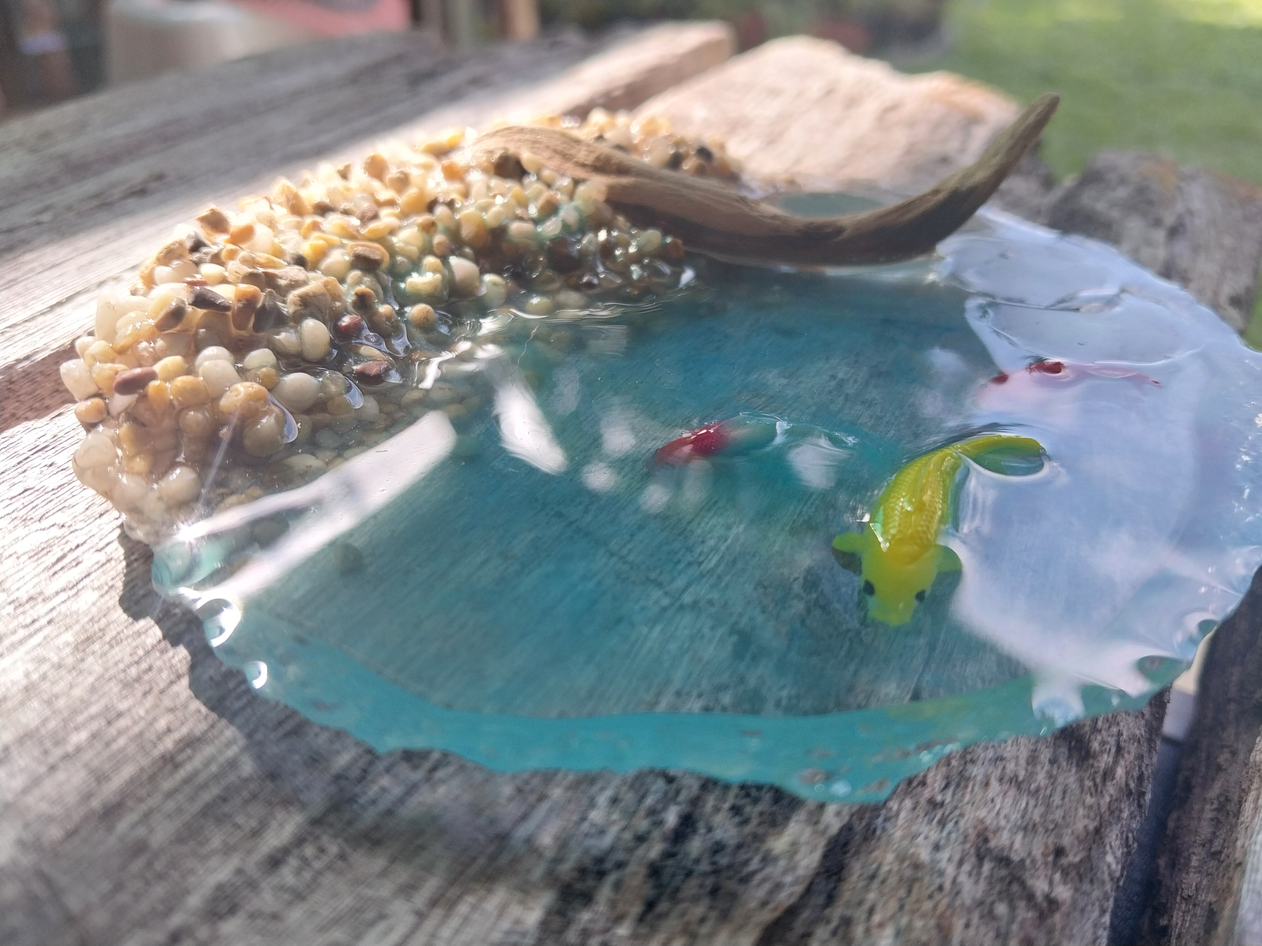 Handcrafted Miniature Pond Decor