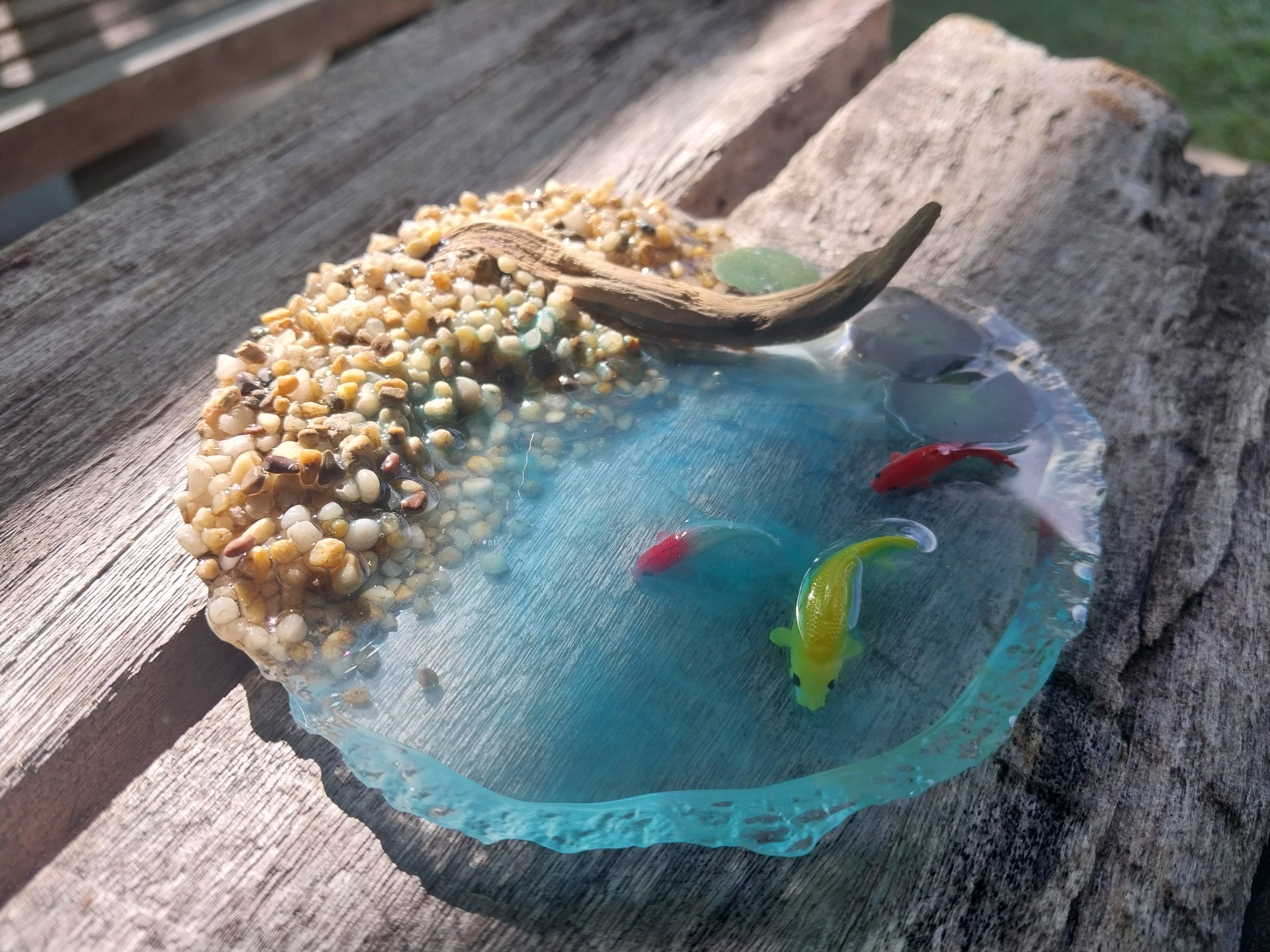 Handcrafted Miniature Pond Decor