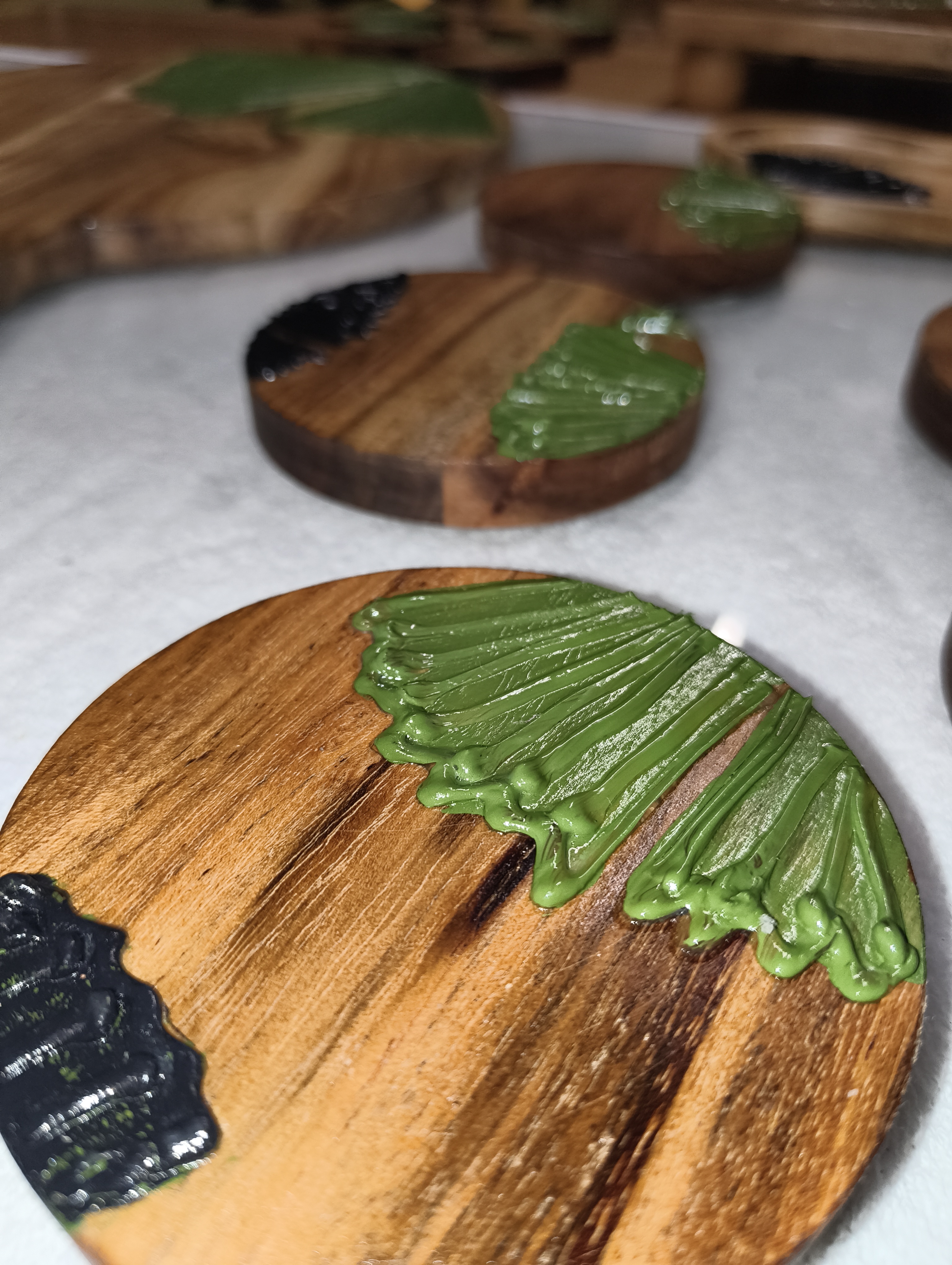 Licuala Ramsayi | Hand Painted FNQ Palm Coasters & Boards