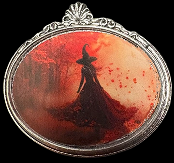 Witch Silhouette Brooch