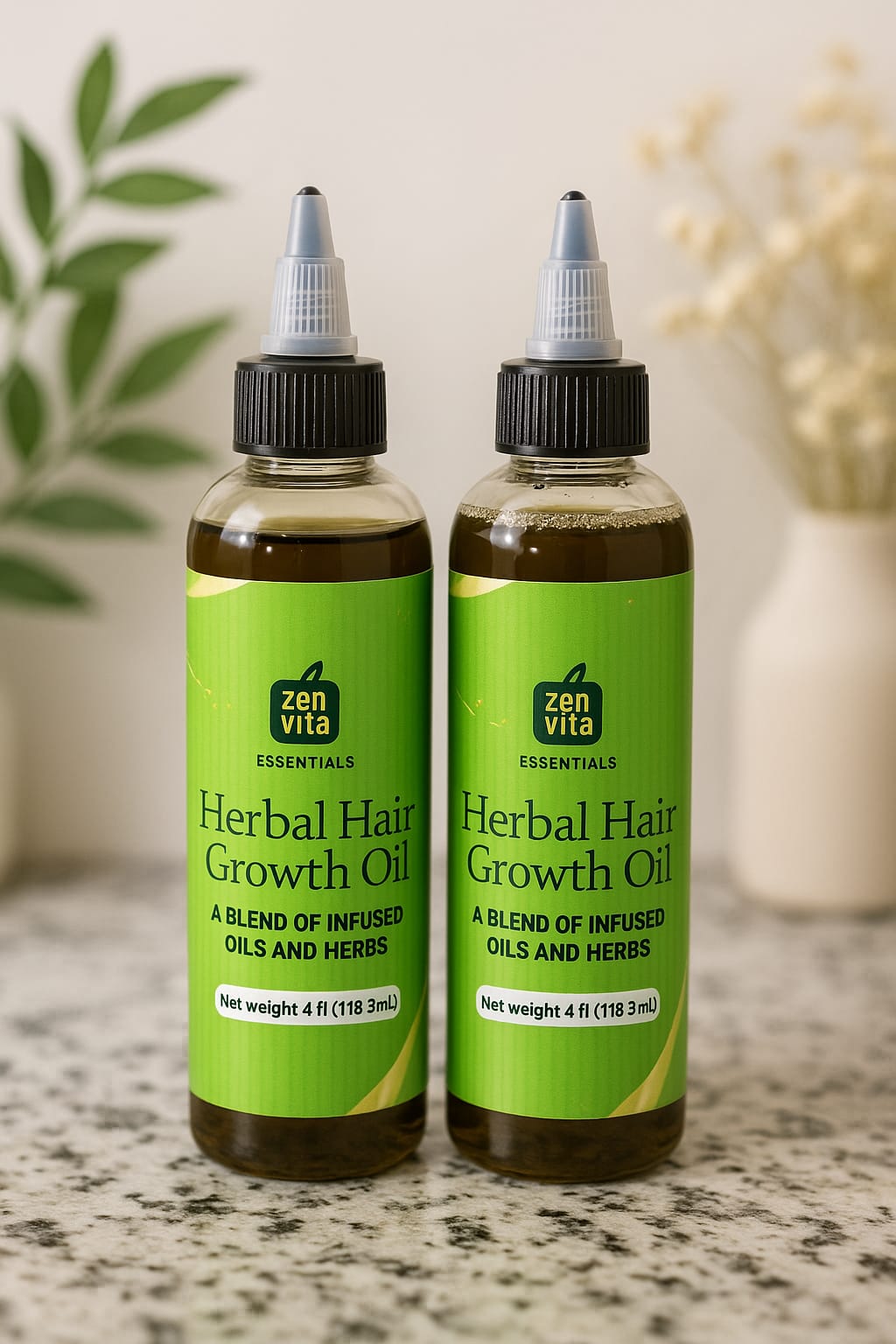 Herbal Hair Groth Oil 2 - in - one bundle