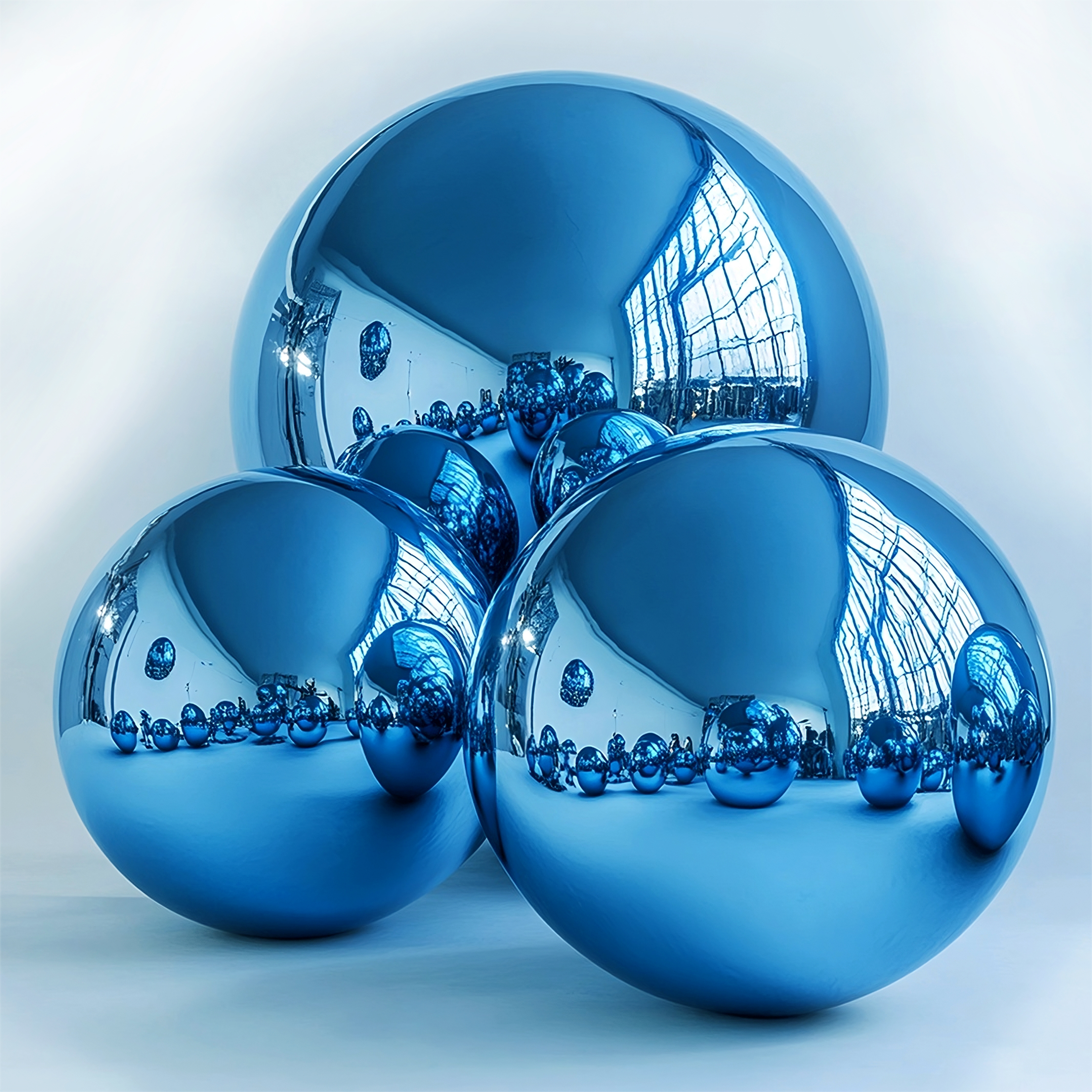 MIRROR BALL 1,5M AZUL