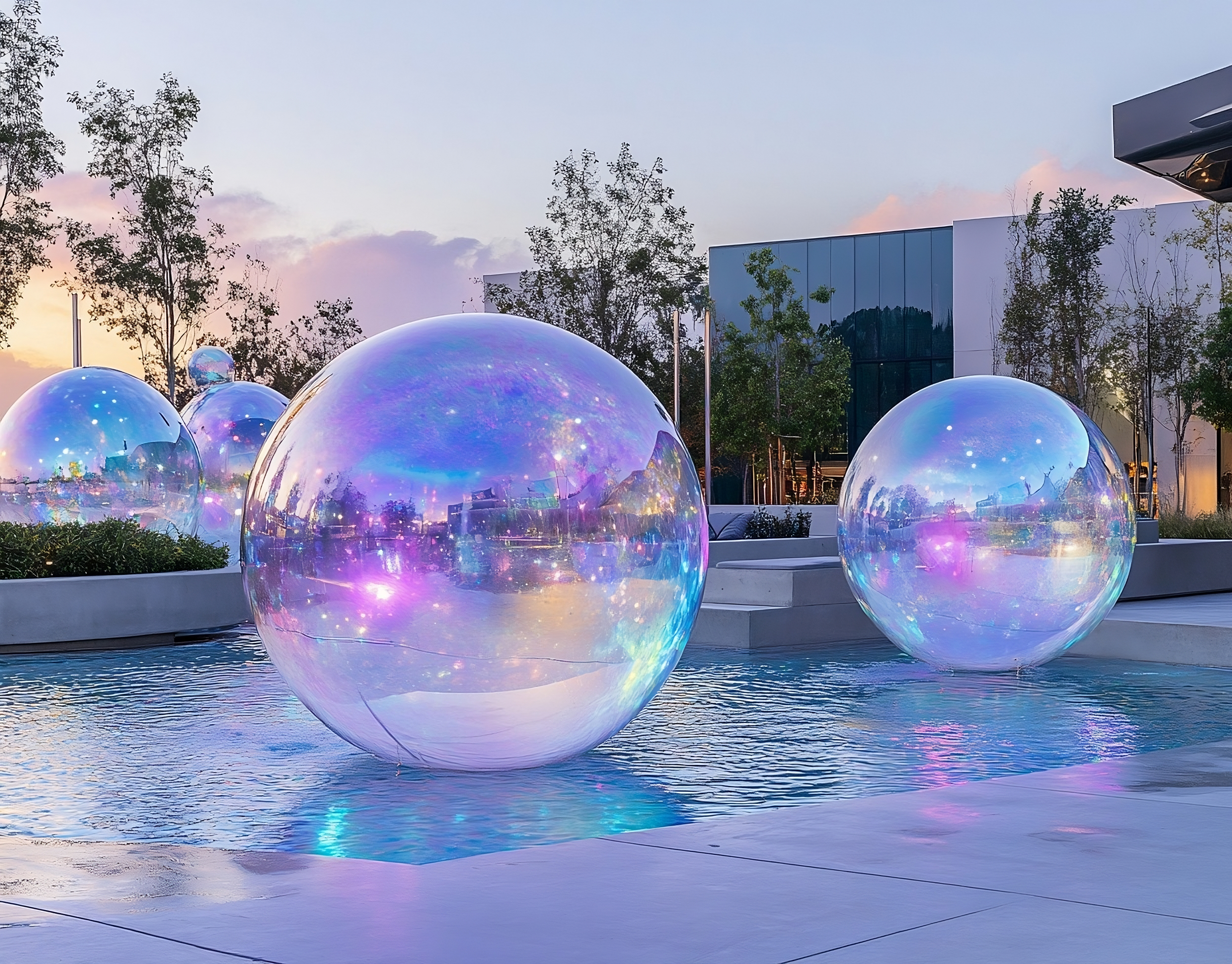 MIRROR BALL 1M IRIDISCENTE