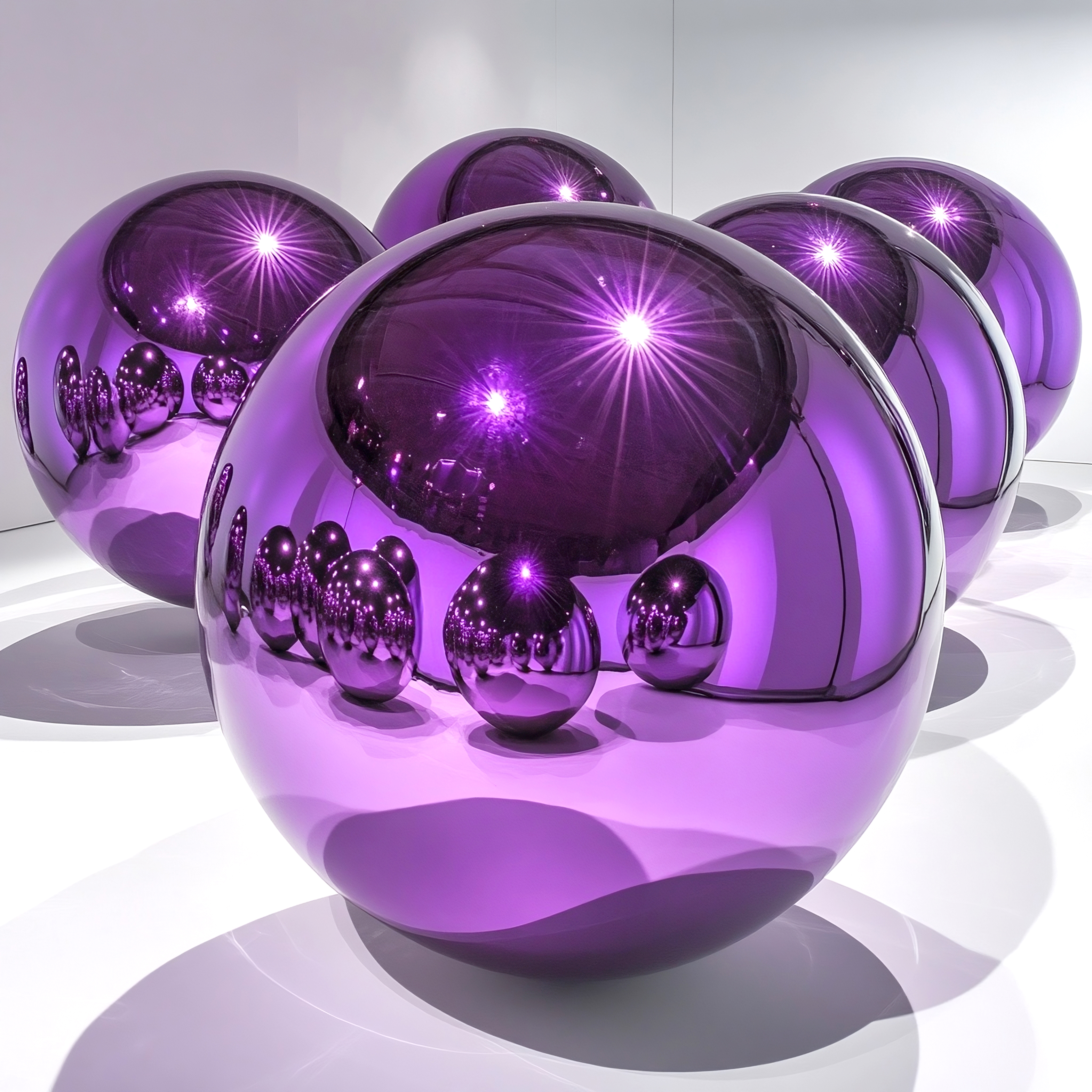 MIRROR BALL 0,6M PURPURA