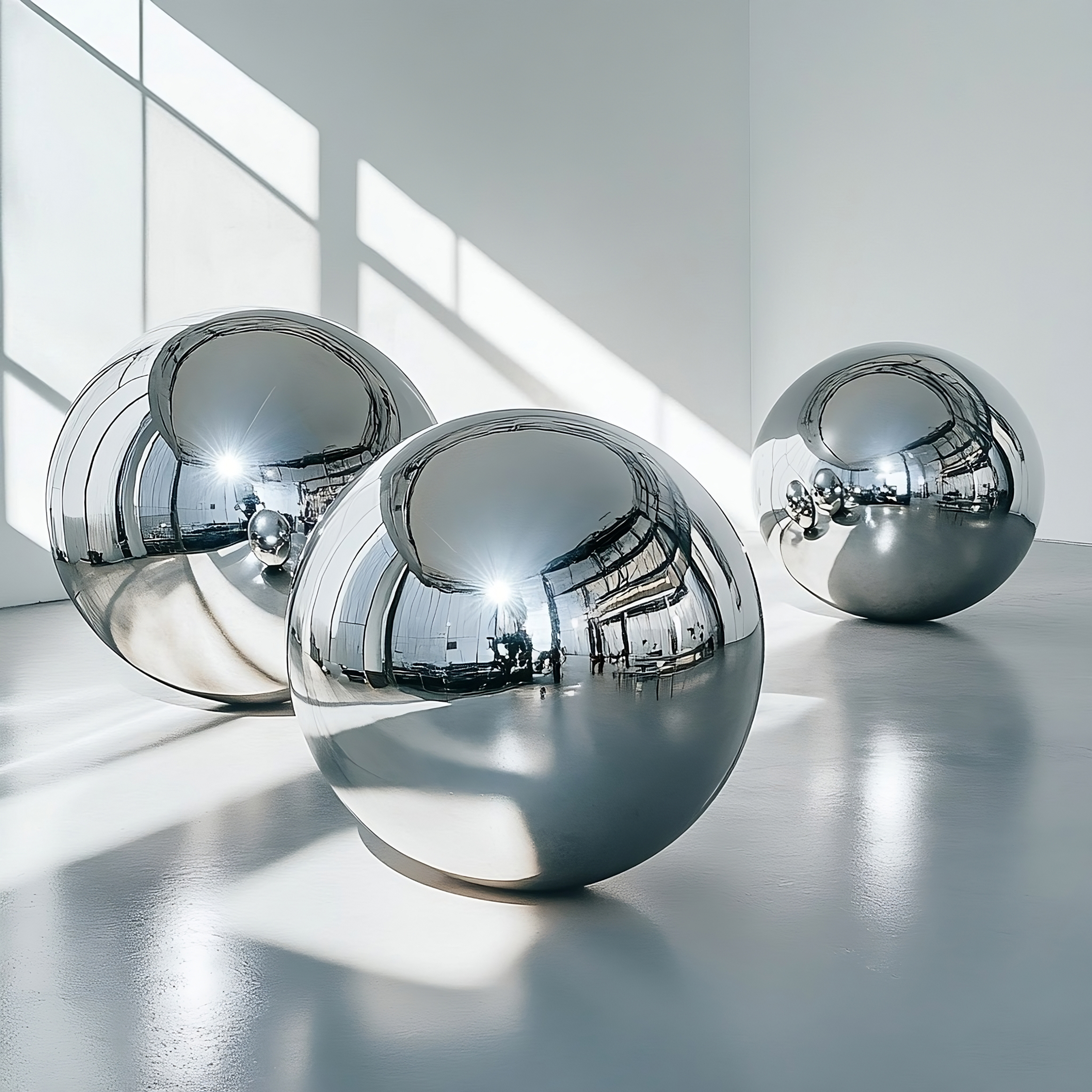 MIRROR BALL 0,6M PLATA