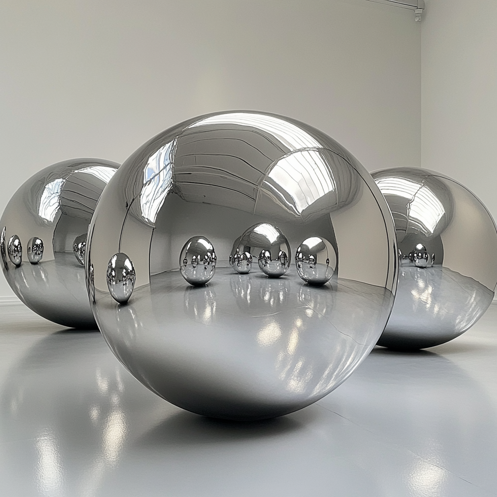 MIRROR BALL 1M PLATA