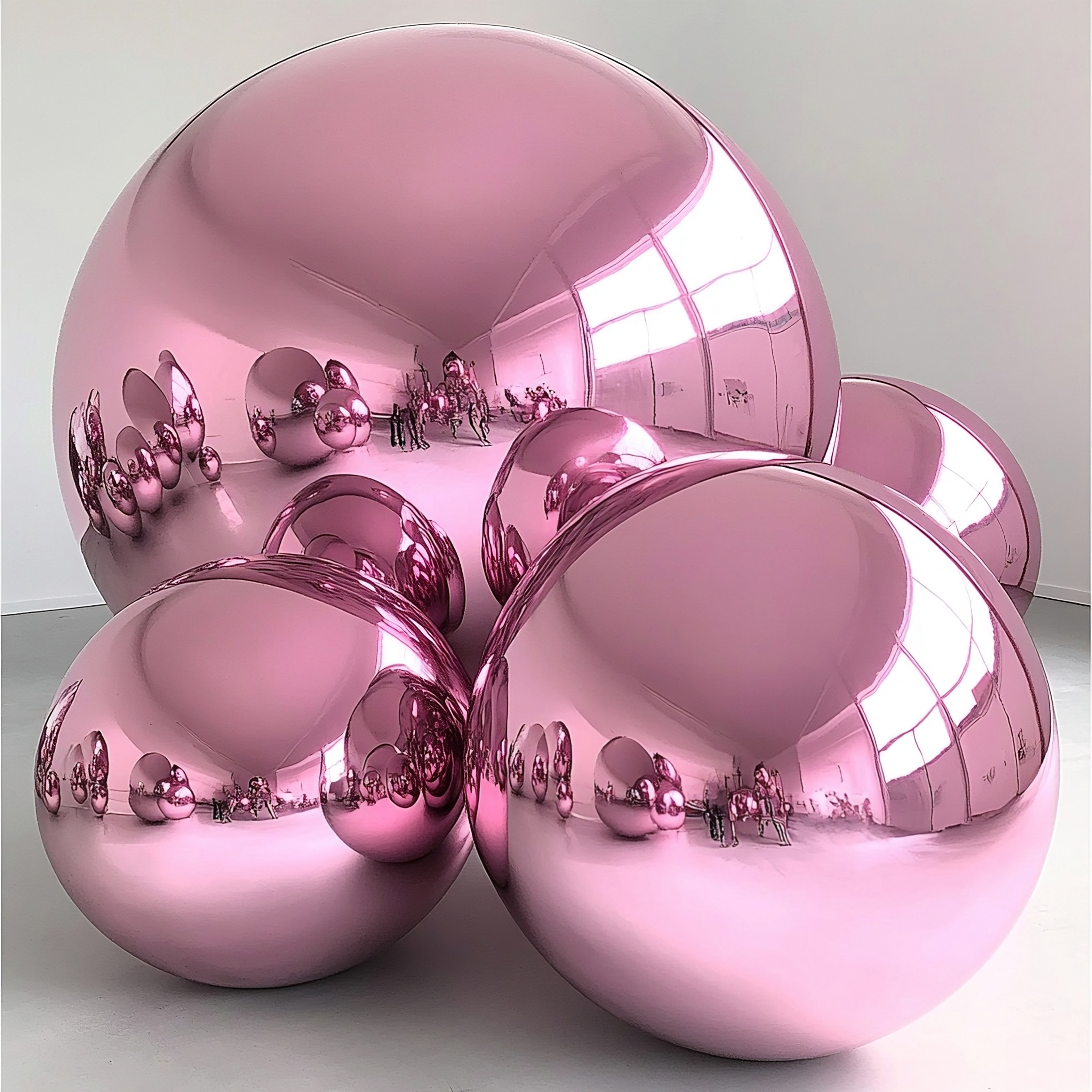 MIRROR BALL 1M ROSA