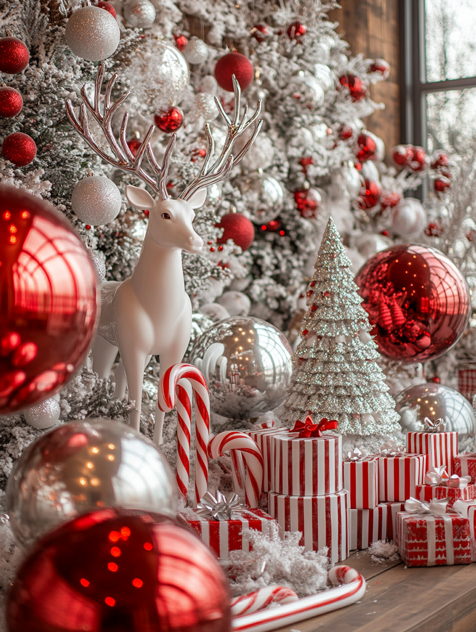 MIRROR BALL 0,6M ROJO